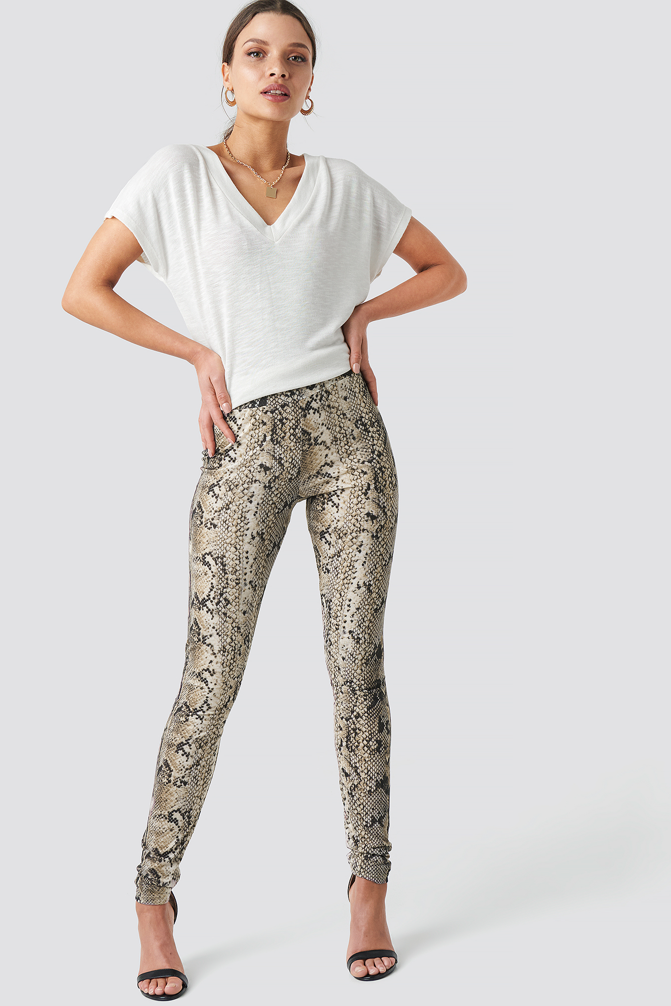 Animal Printed Leggings Snake Print