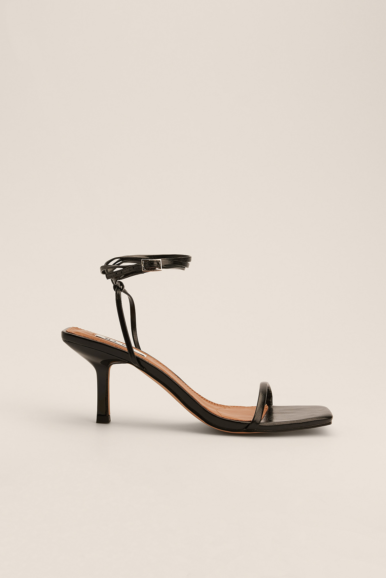 Ankle Strap Stiletto Sandals Black | NA-KD