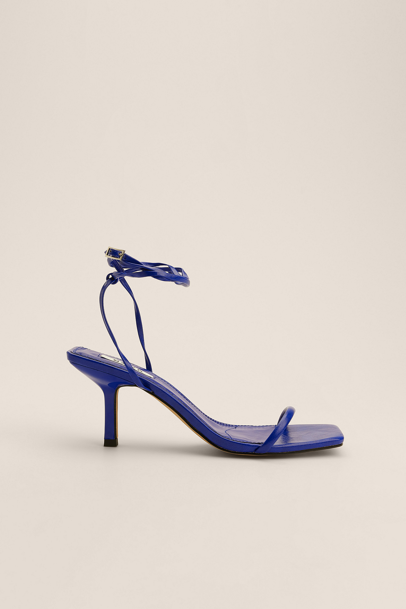 NA-KD Shoes Stilettklackar med vristrem - Blue