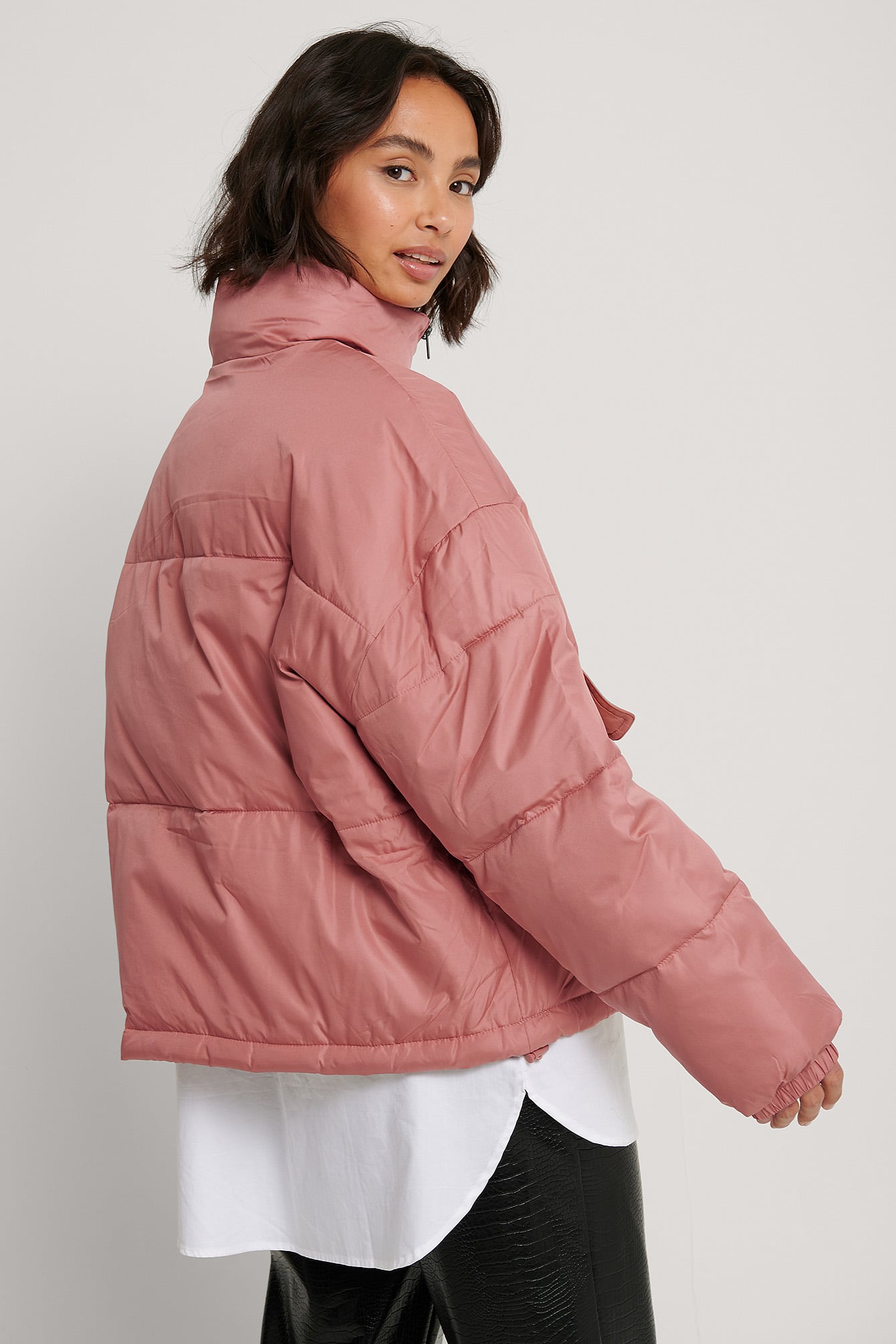 Anorak Padded Jacket Pink | na-kd.com