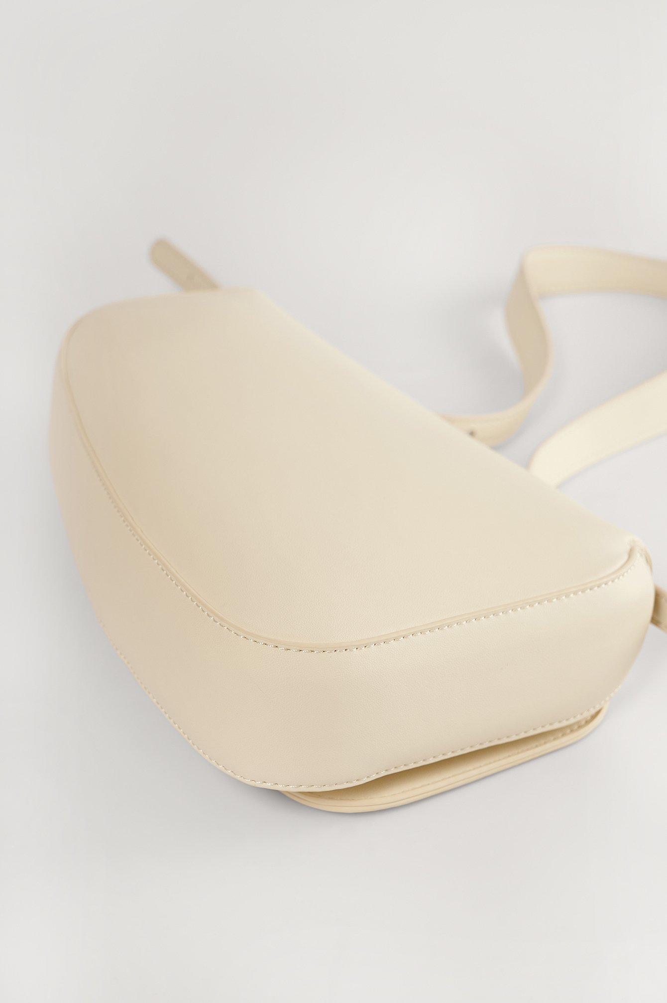 Offwhite Recycled Asymmetric Saddle Bag