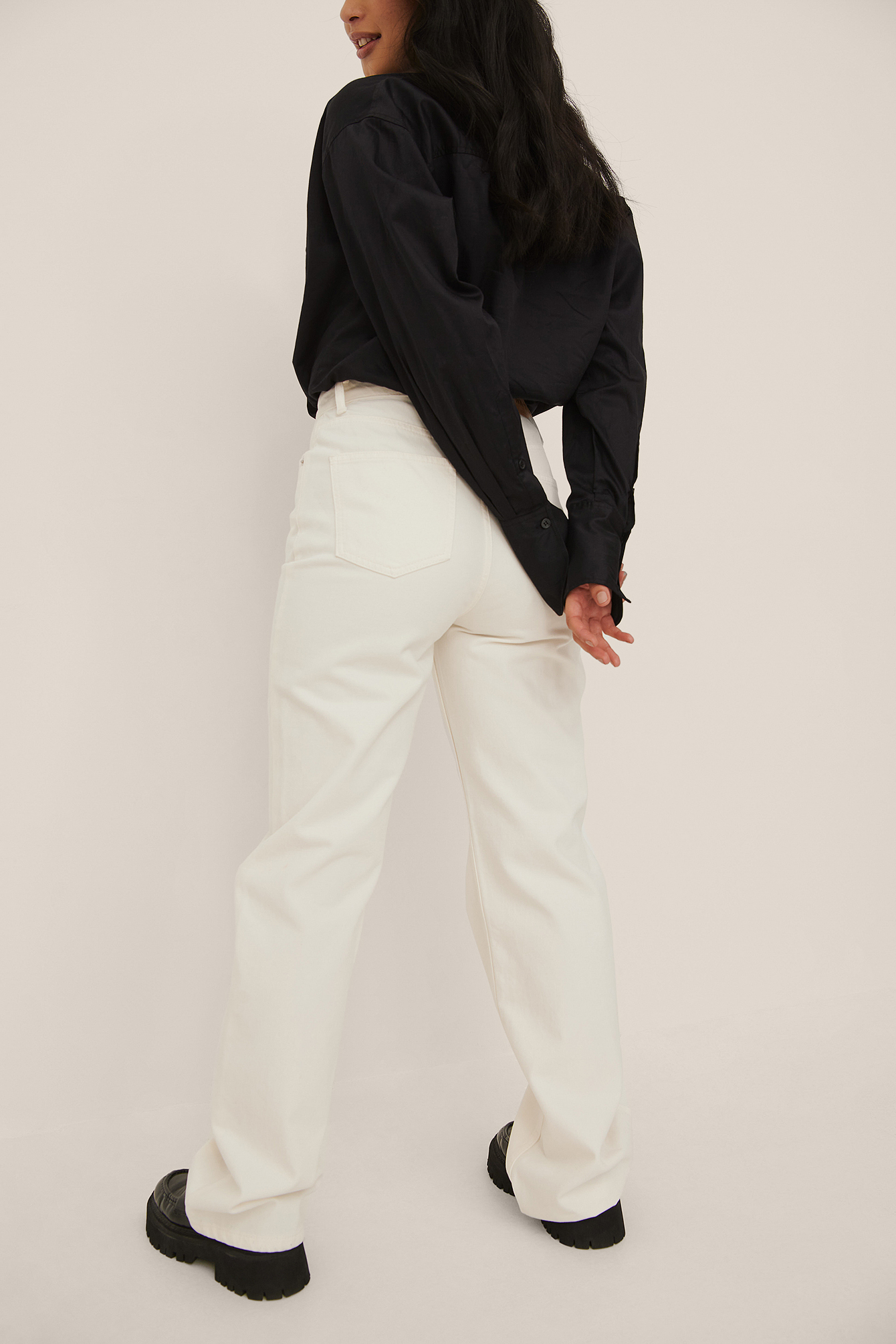 Organic Asymmetric Closure Wide Leg 