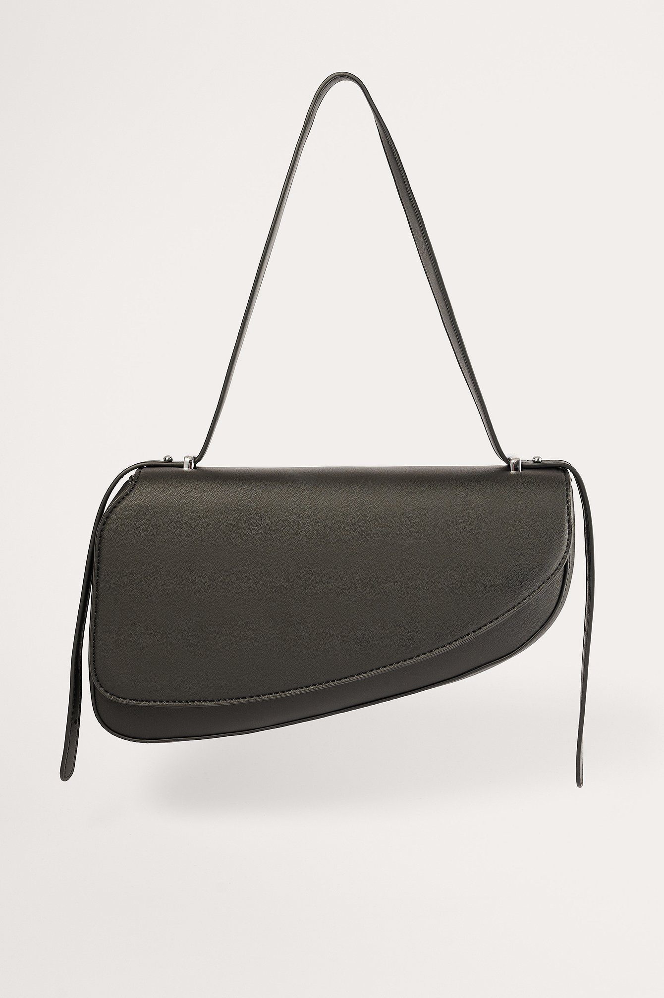Black Asymmetric Saddle Bag