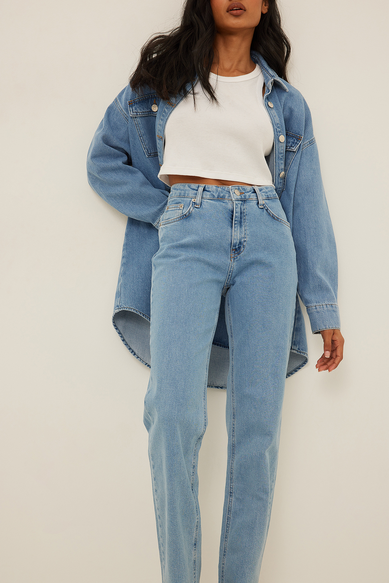 Organic Back Seam Detail Mid Waist 