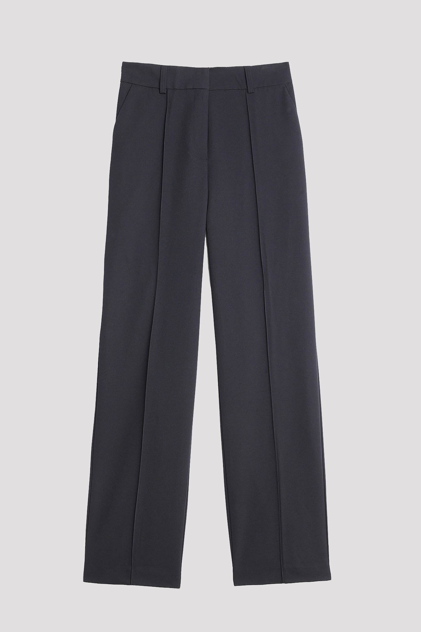 Wool Blend Straight Leg Trousers with Silk Marks & Spencer Women Clothing Pants Straight Leg Pants 
