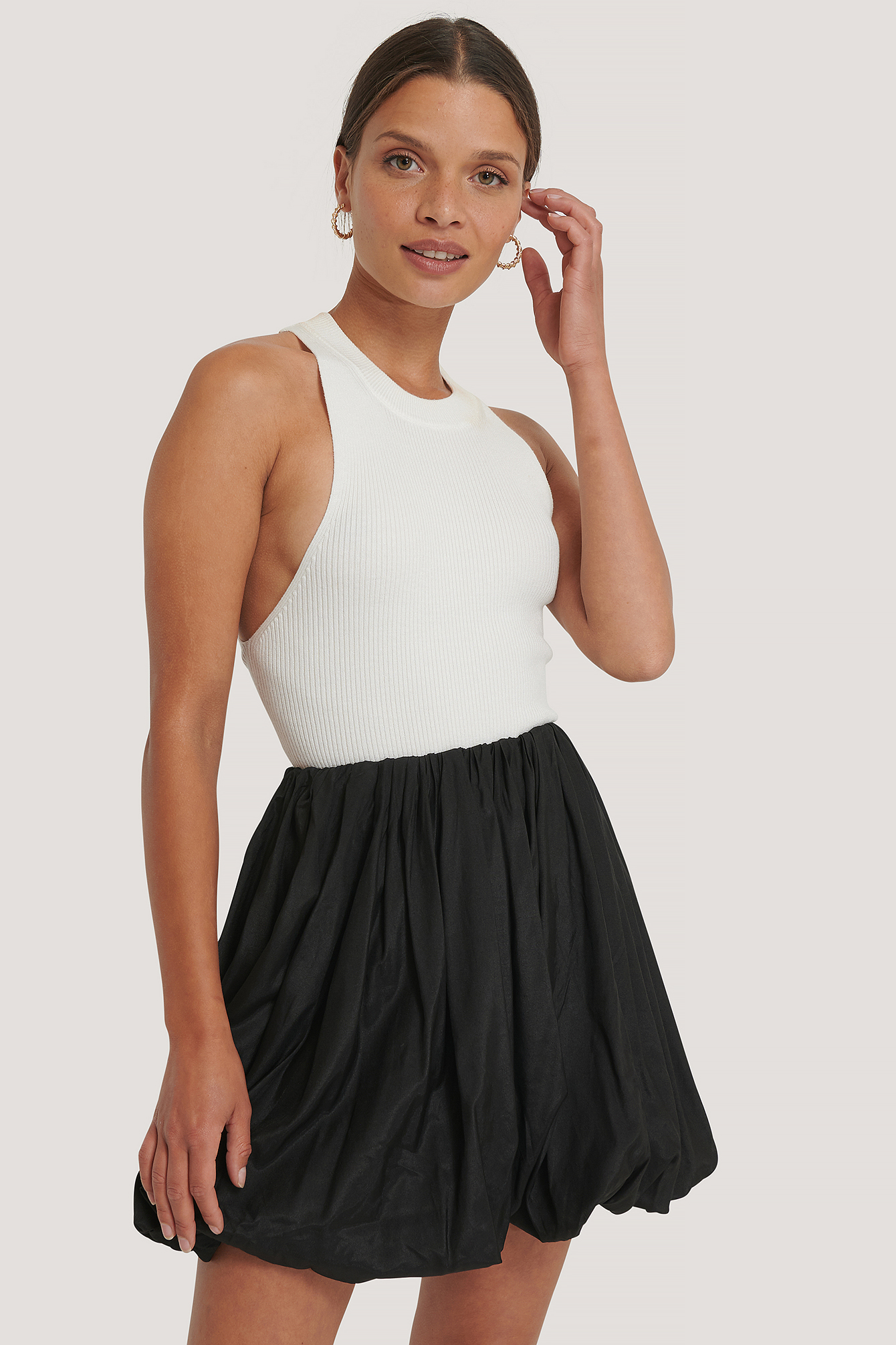 Balloon Mini Skirt Negro NAKD