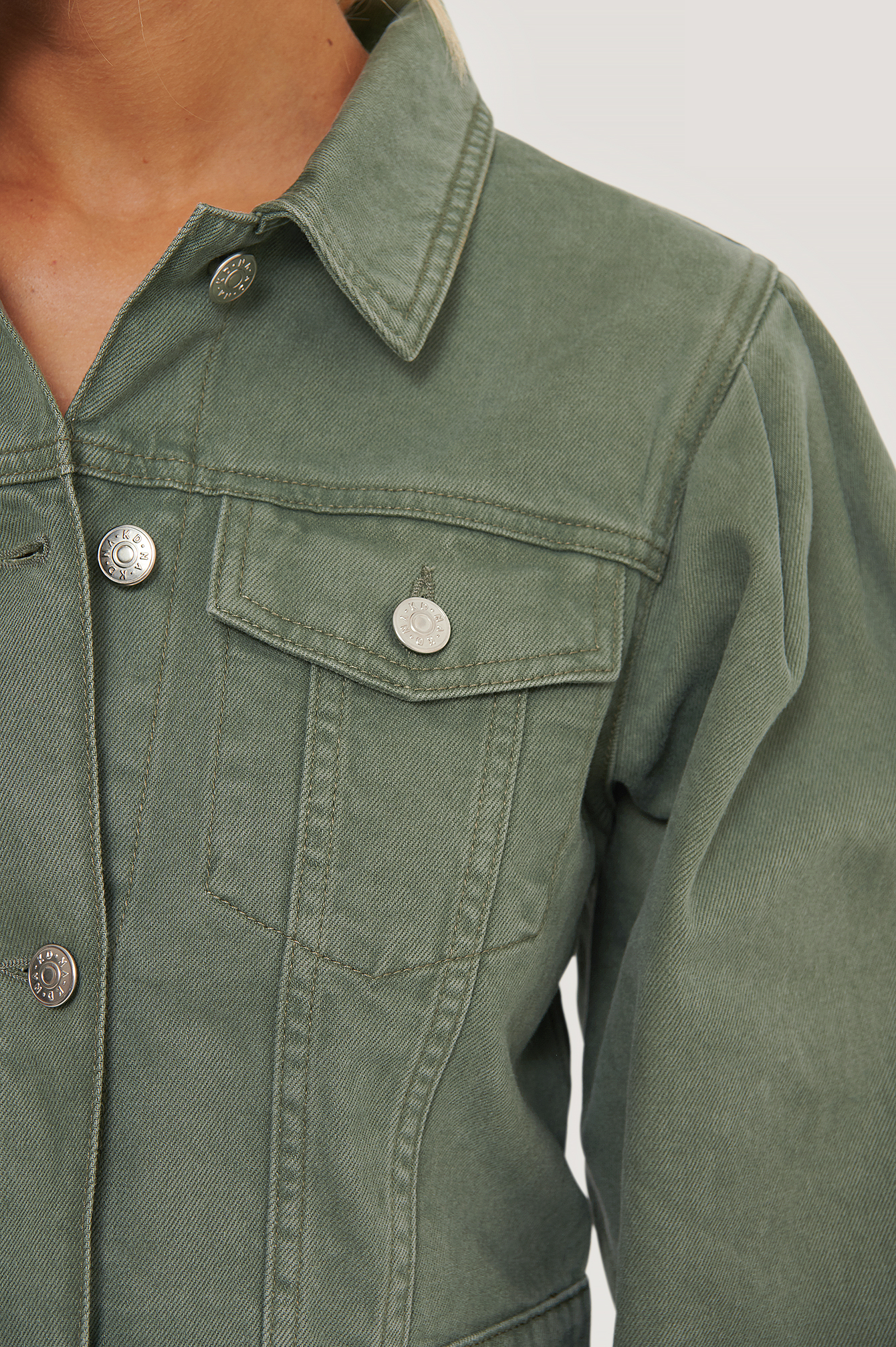 Womens Green Denim Jackets | na-kd.com