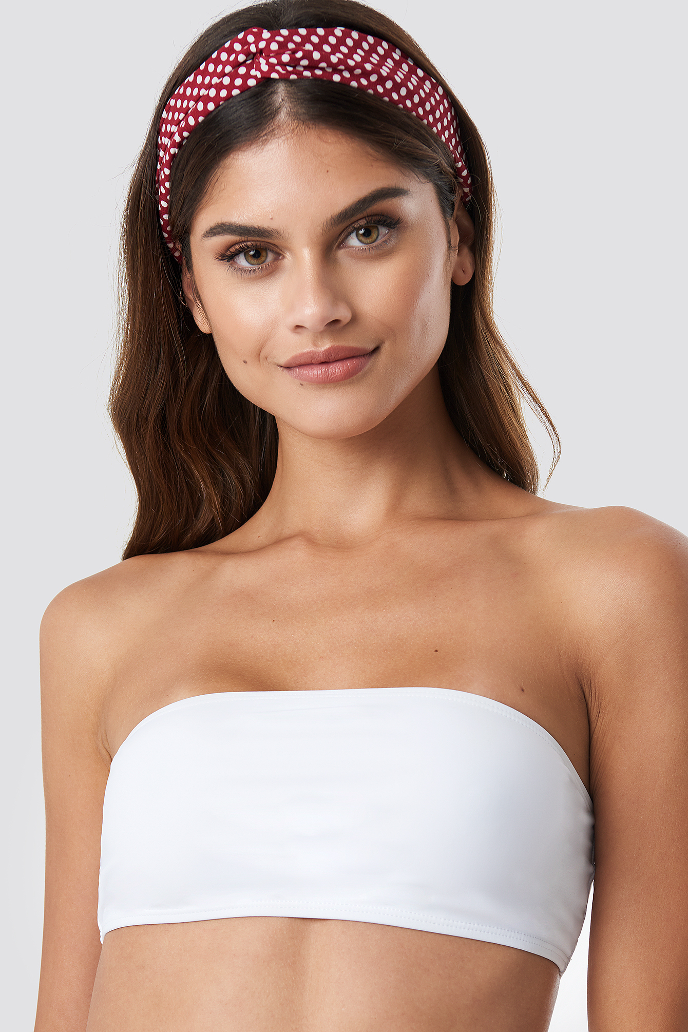 Bandeau Bikini Top White