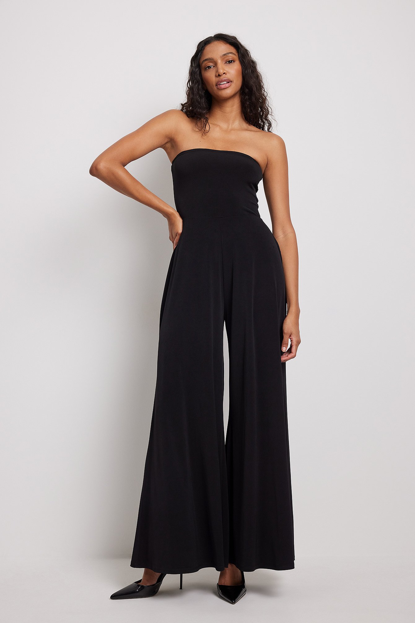 Strapless Wide Leg Jumpsuit with Pockets – Posh Hawaii™