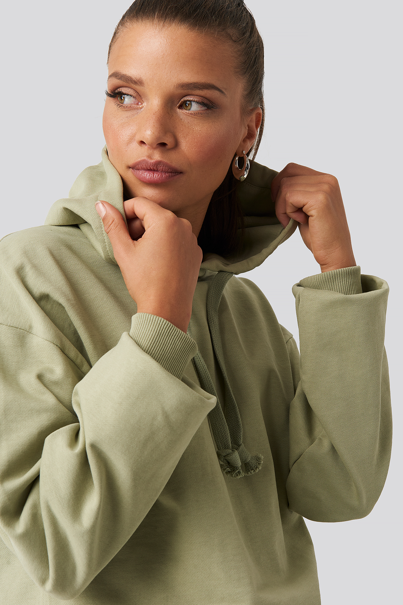 Basic Hoodie Light Khaki