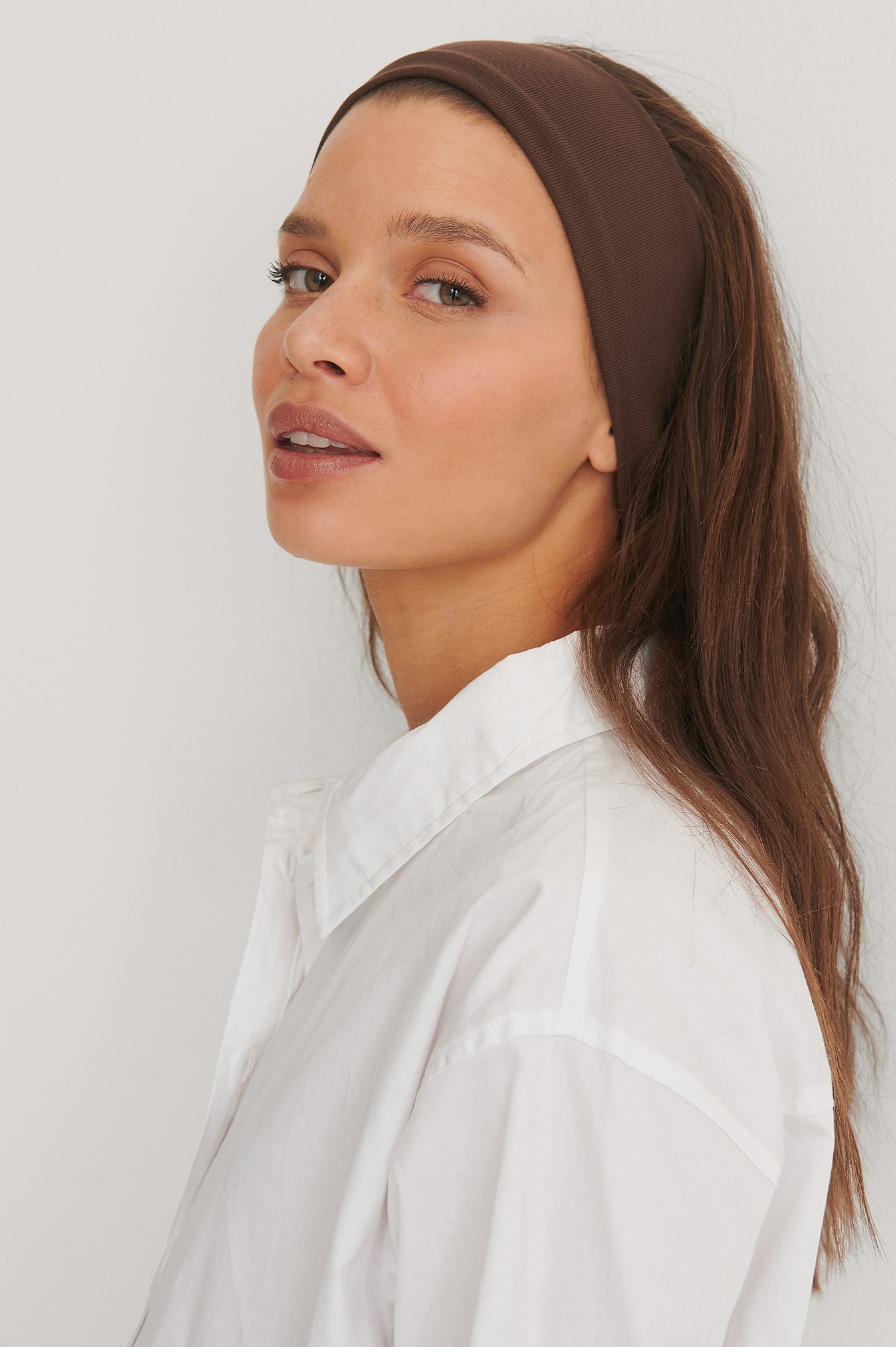 Basic Jersey Headband Brown NAKD