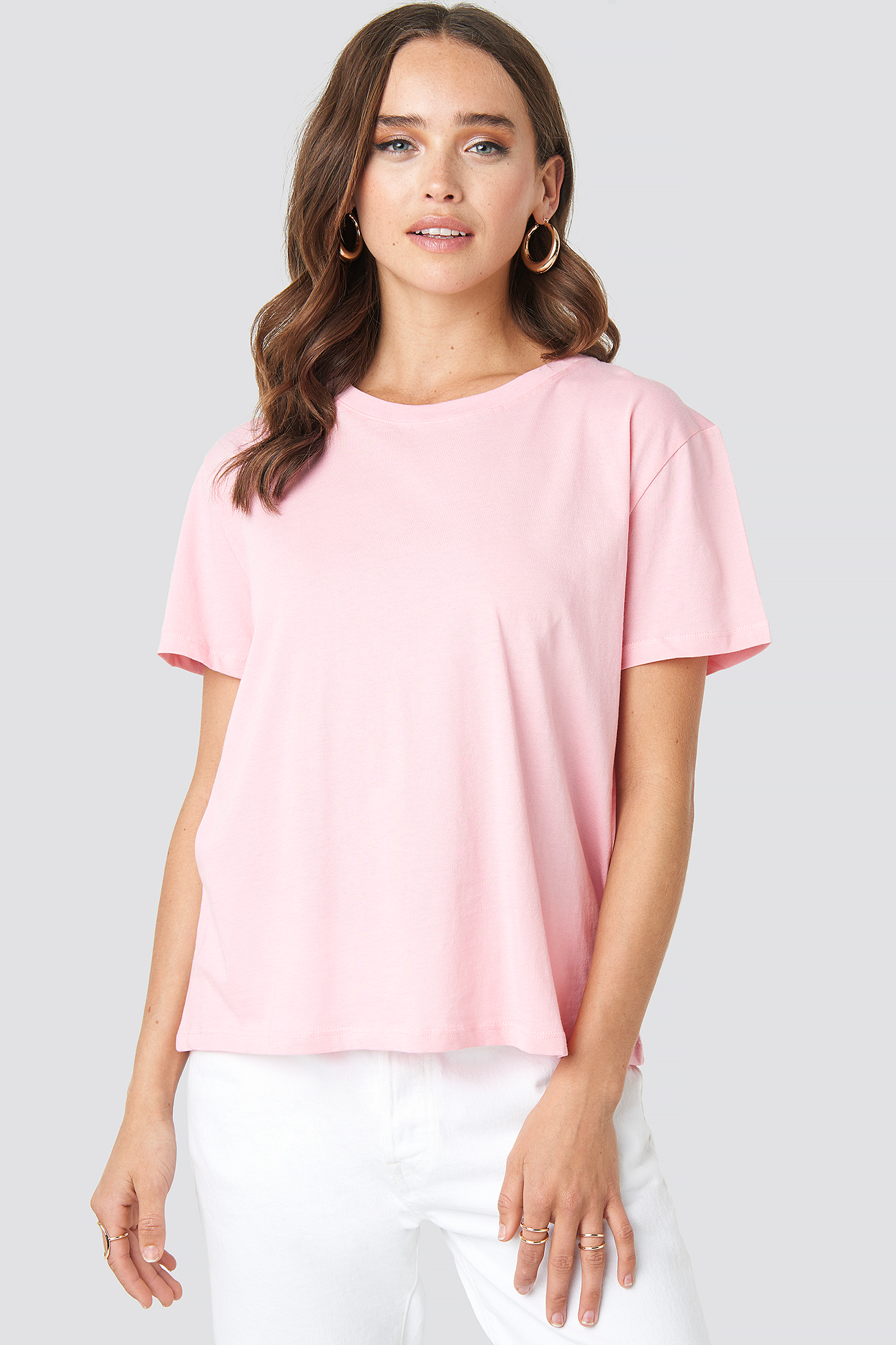 Basic Oversized Tee Pink