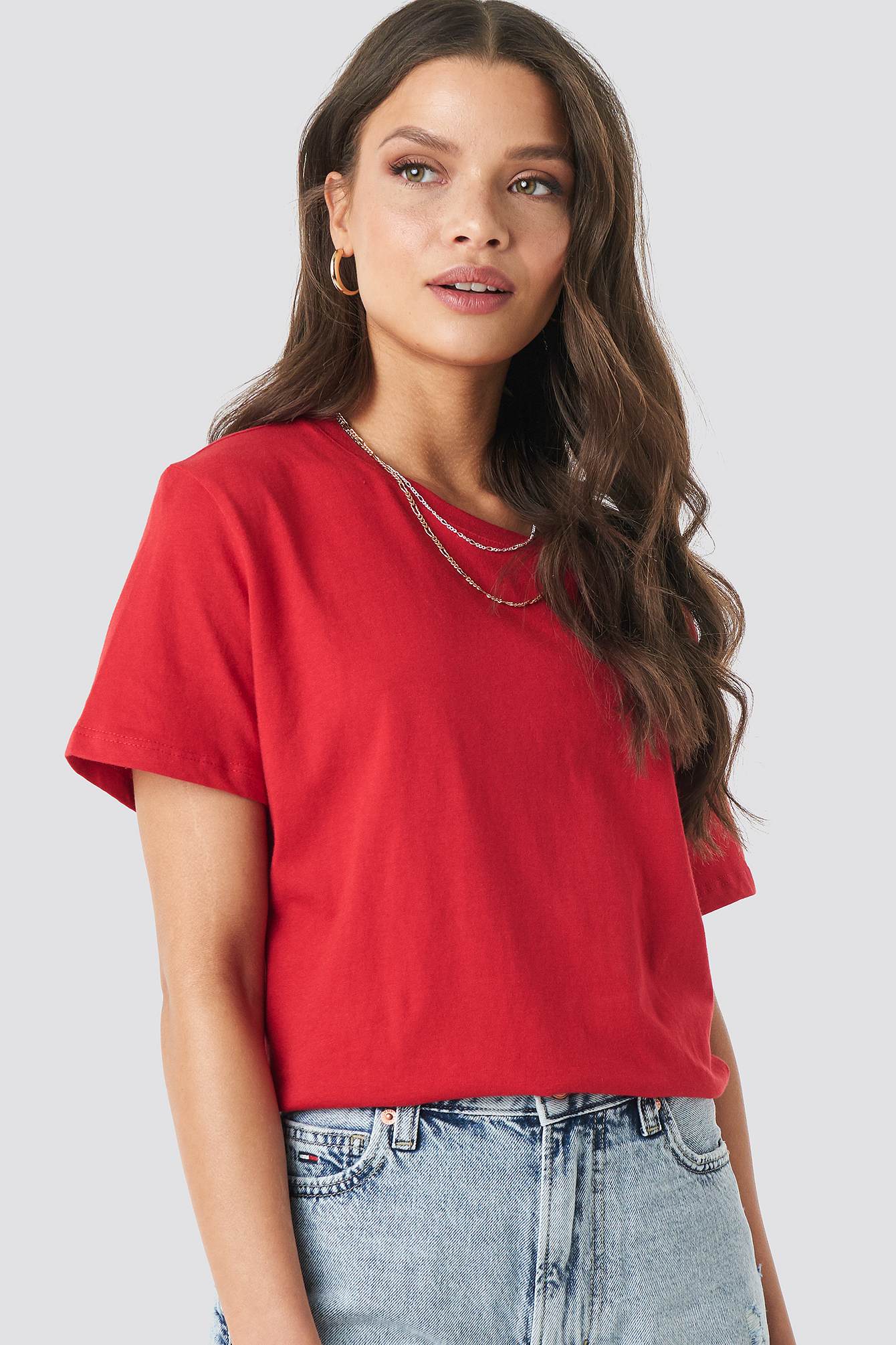 Basic Oversized Tee Red