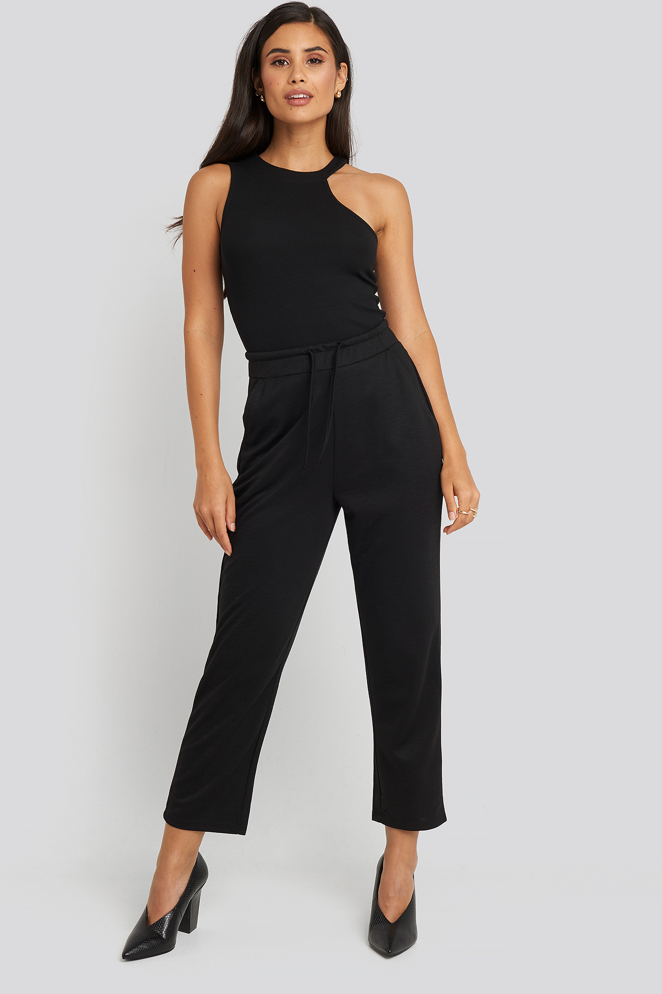 Basic Slip Pants Black