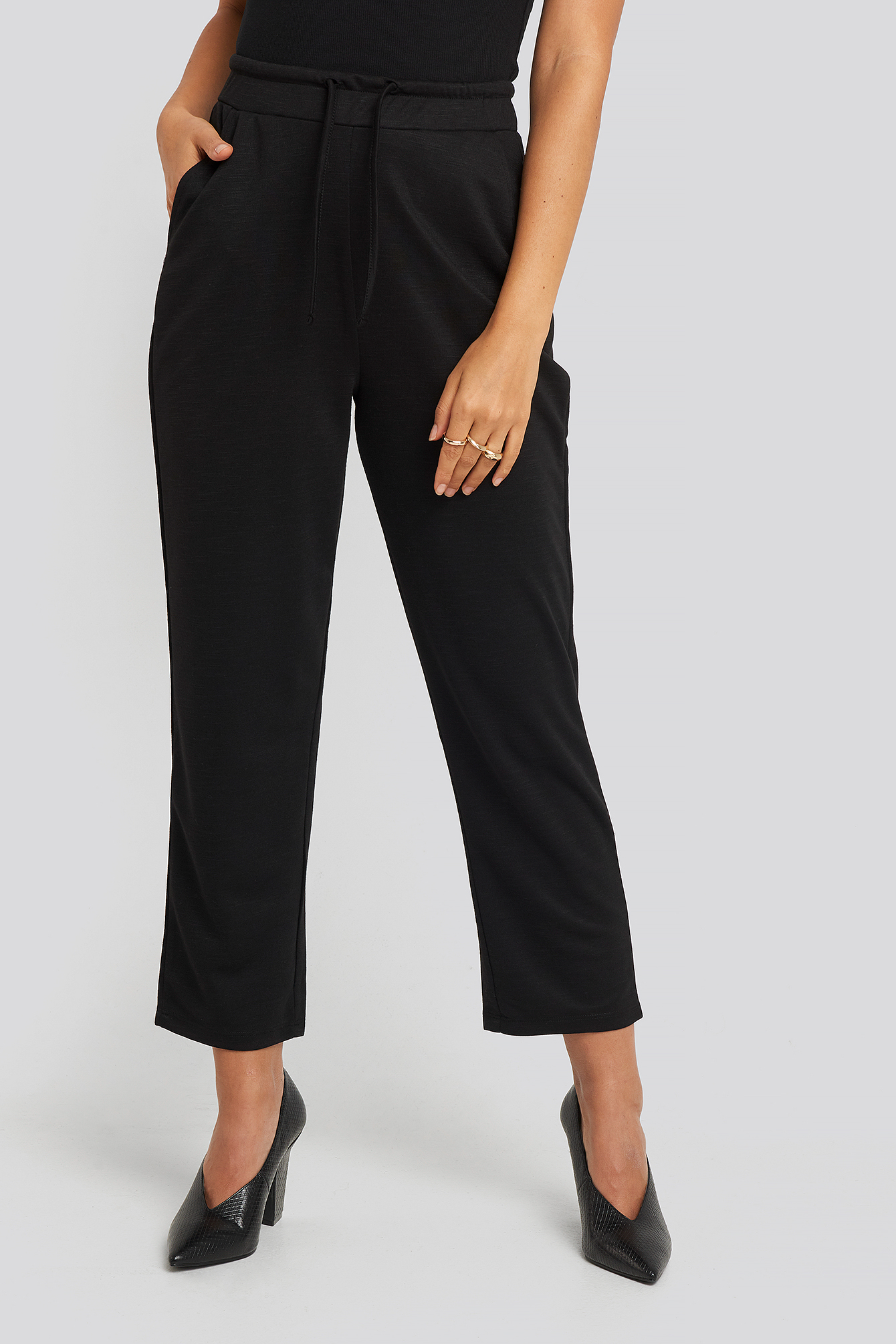 Basic Slip Pants Schwarz