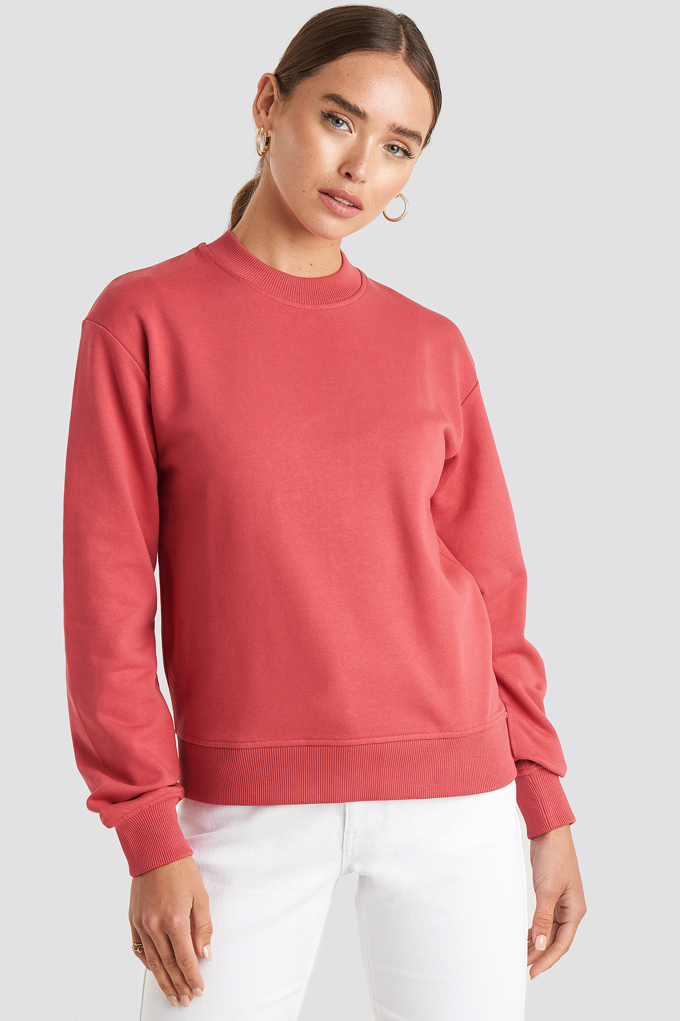 Basic Sweater Washed Red