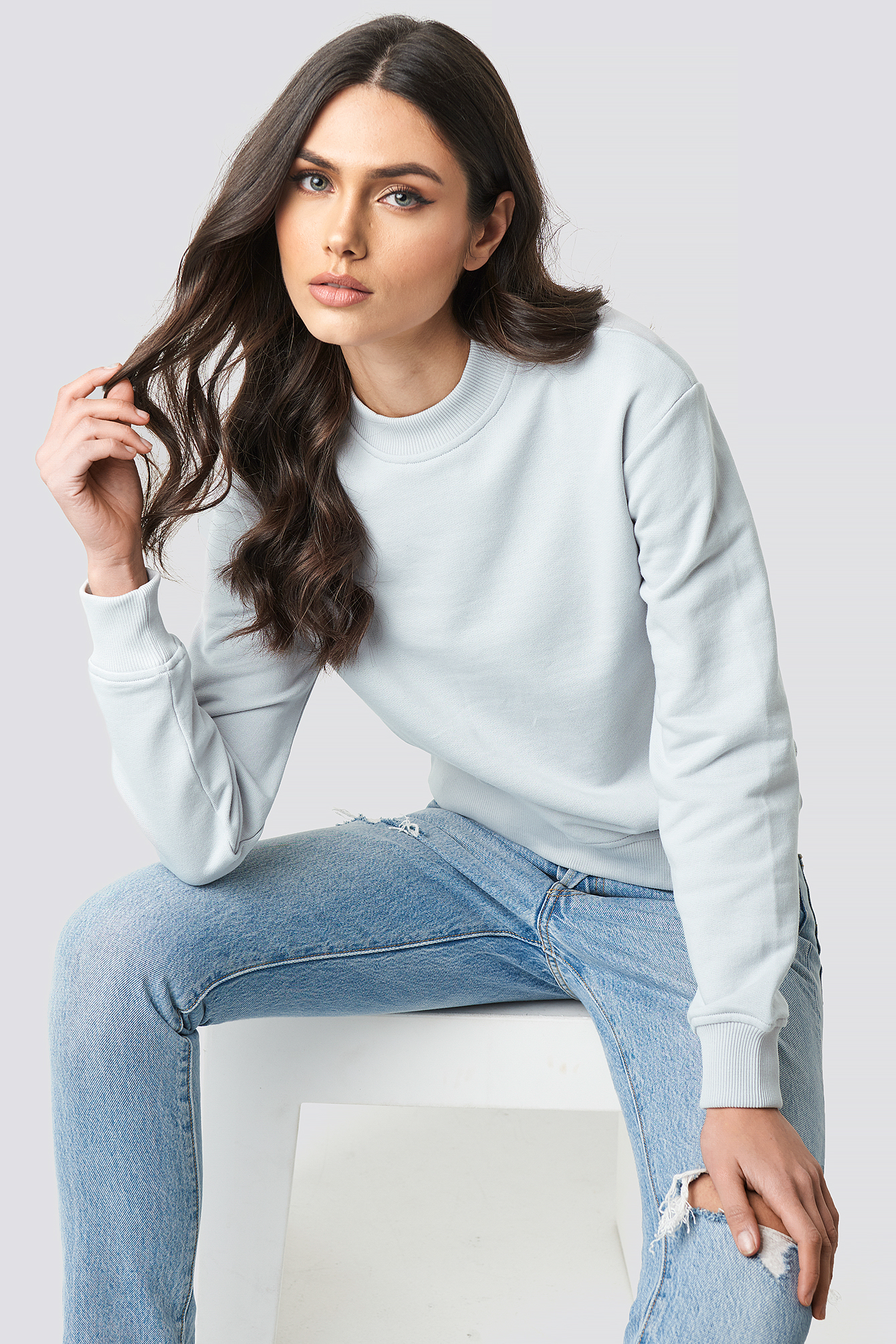 Basic Sweater Light Grey