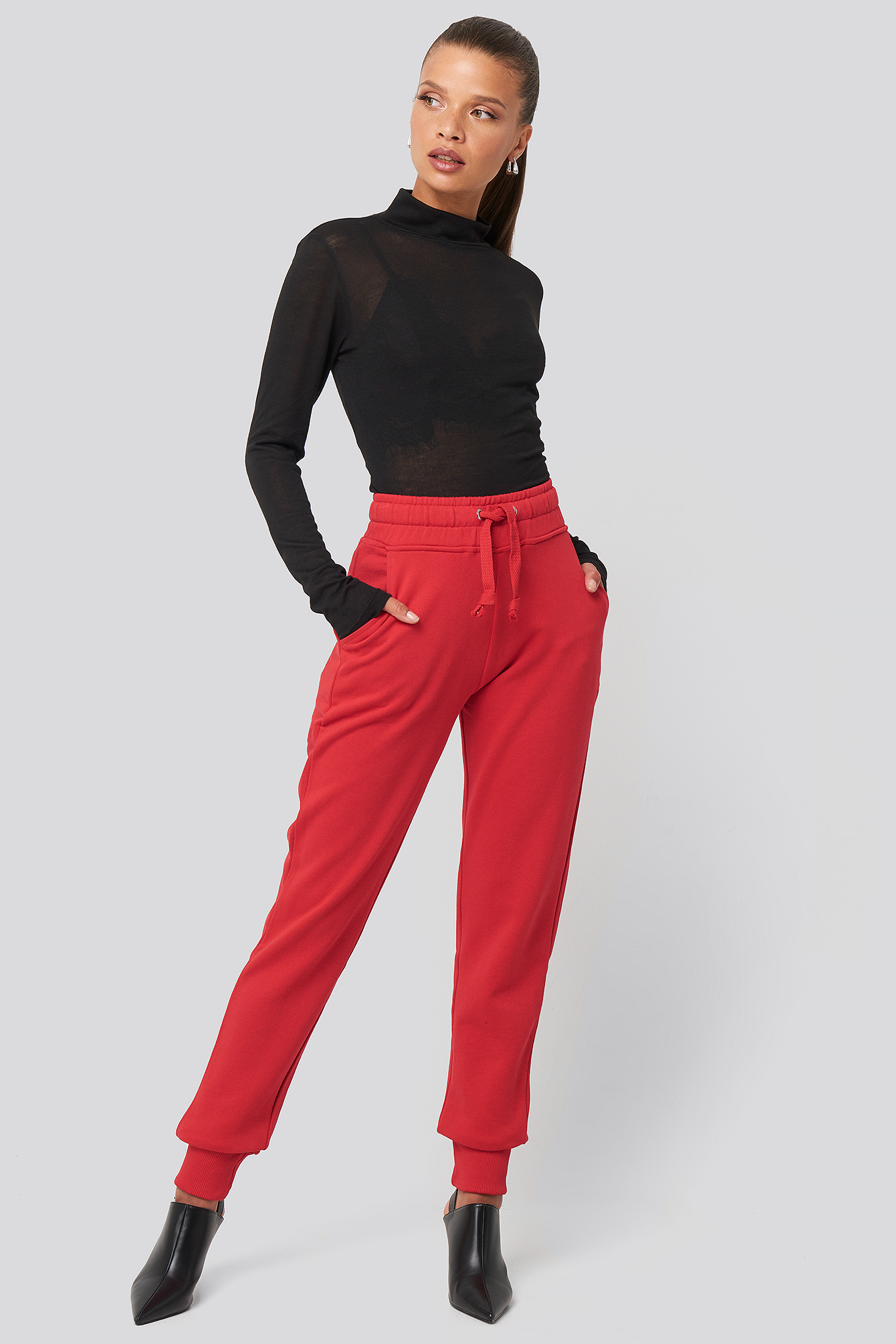 Basic Sweatpants Red