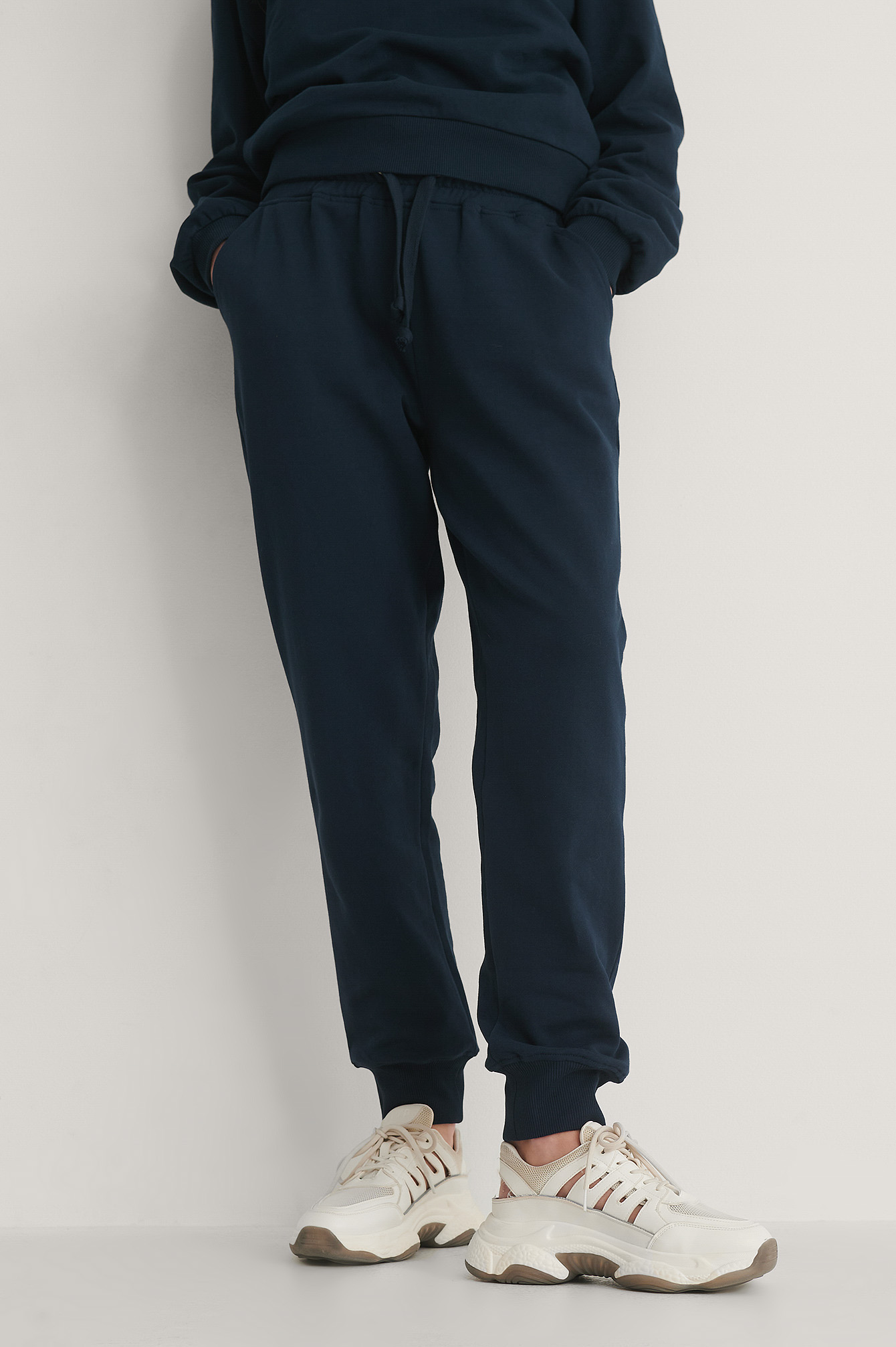 Basic Sweatpants Blue | na-kd.com