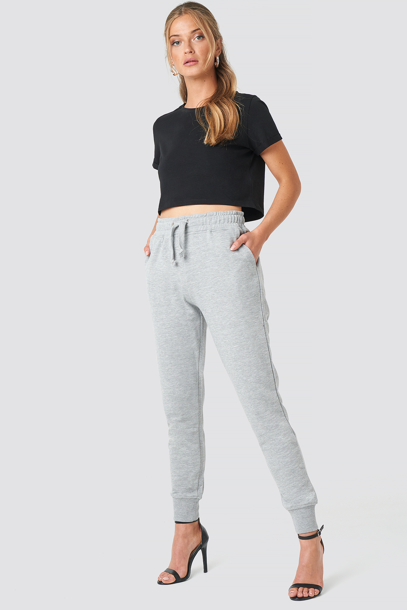 Basic Sweatpants Grey Melange