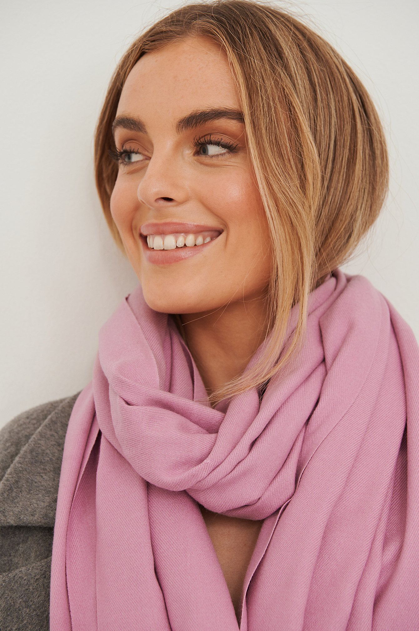 NA-KD Accessories Basic Thin Soft Scarf - Pink