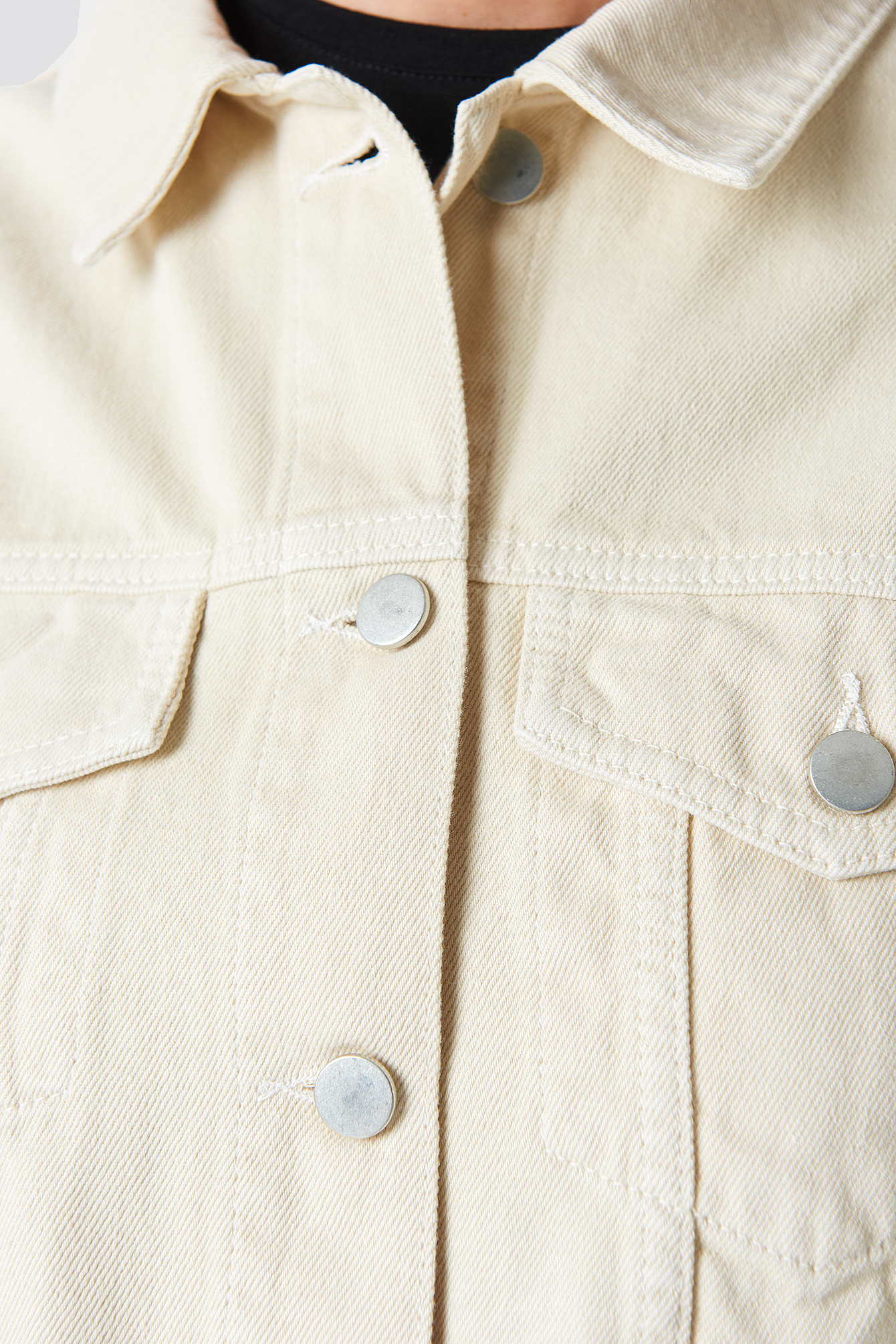 Beige Denim Jacket Beige