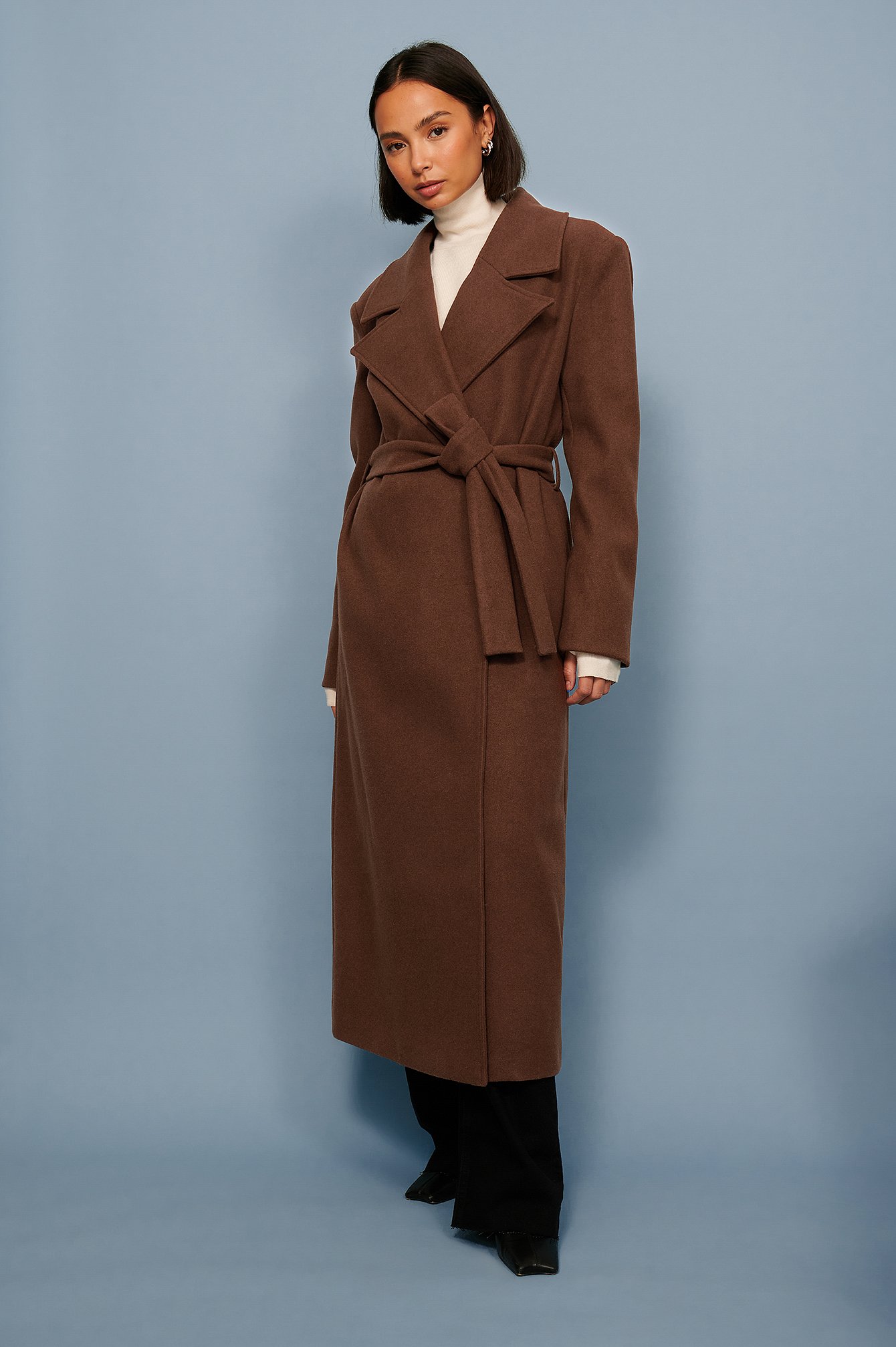 Cappuccino Belted Coat