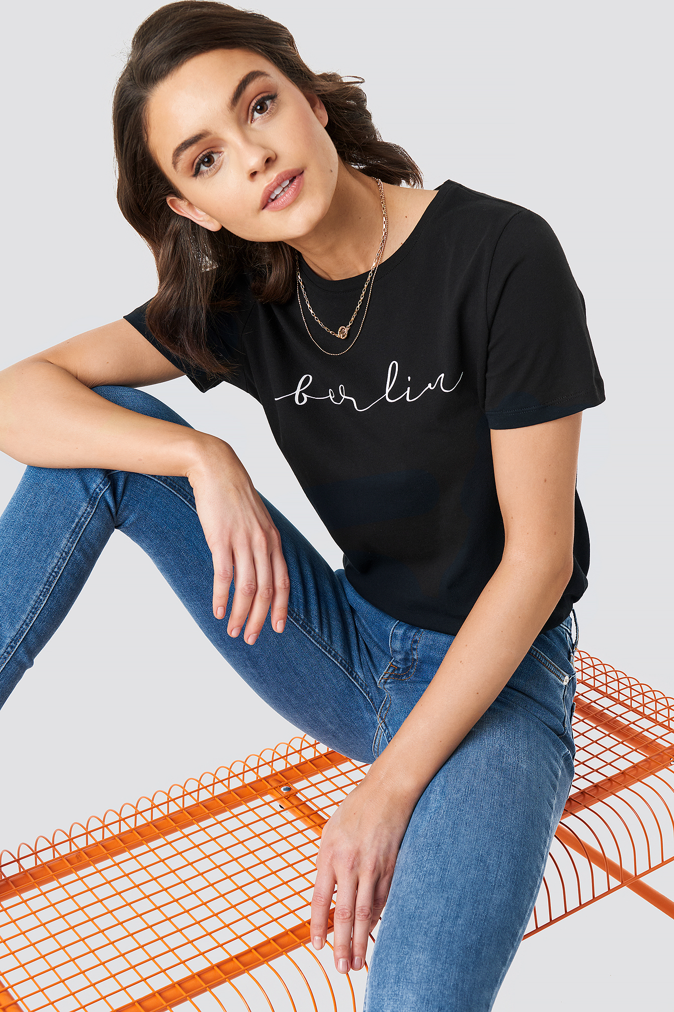 Berlin Print Tee Black