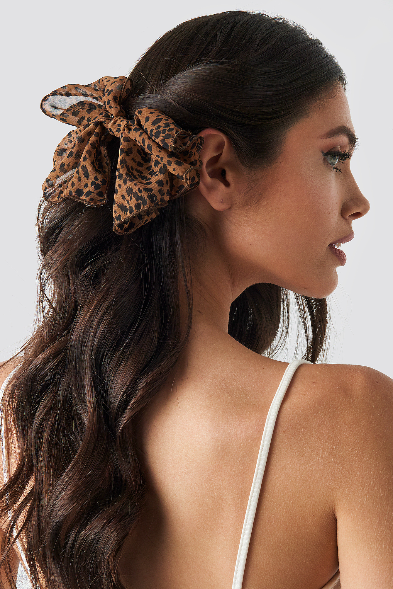 Big Bow Hair Clip Brown