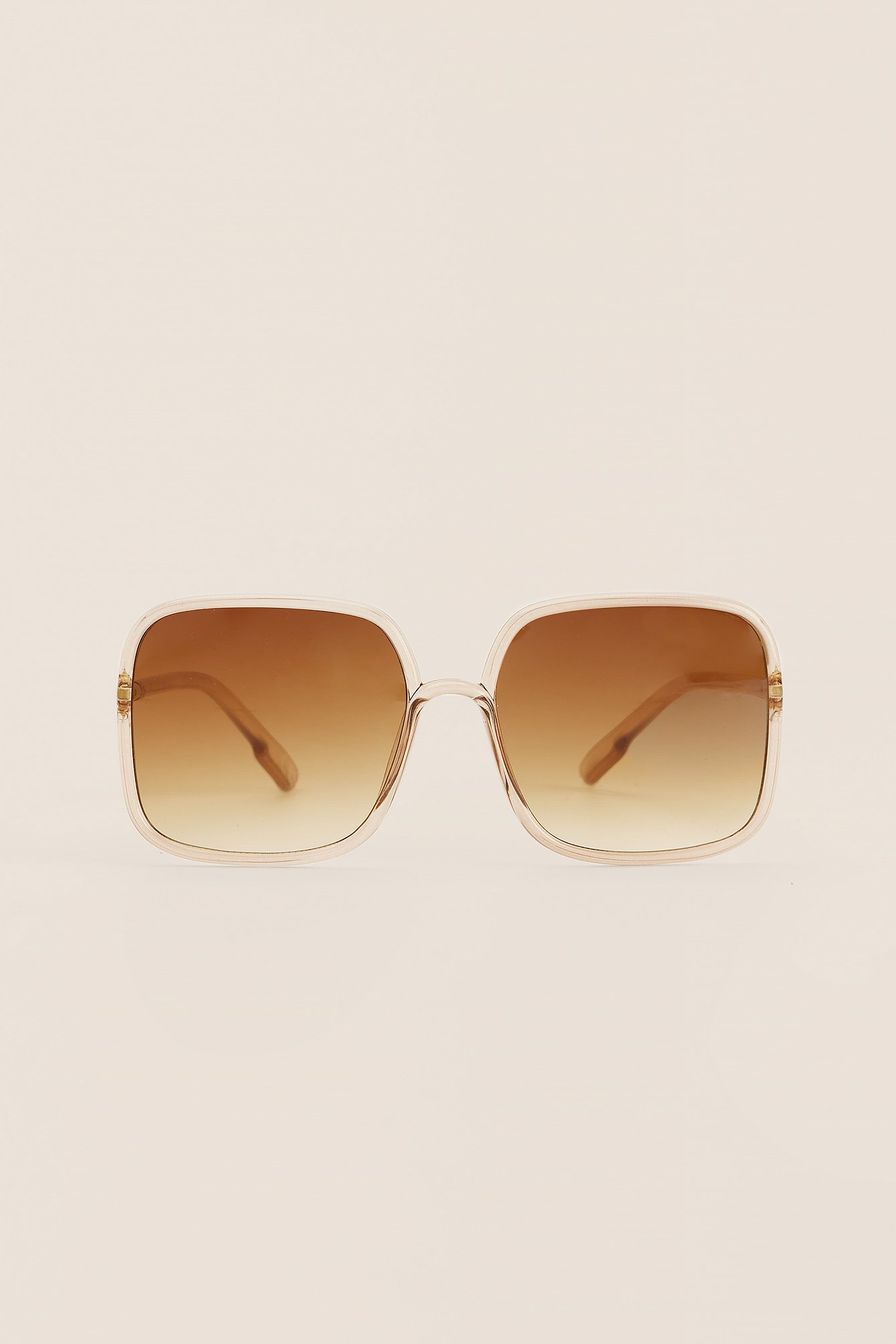 Brown Wąskie okulary przeciwsłoneczne z dużymi oprawkami