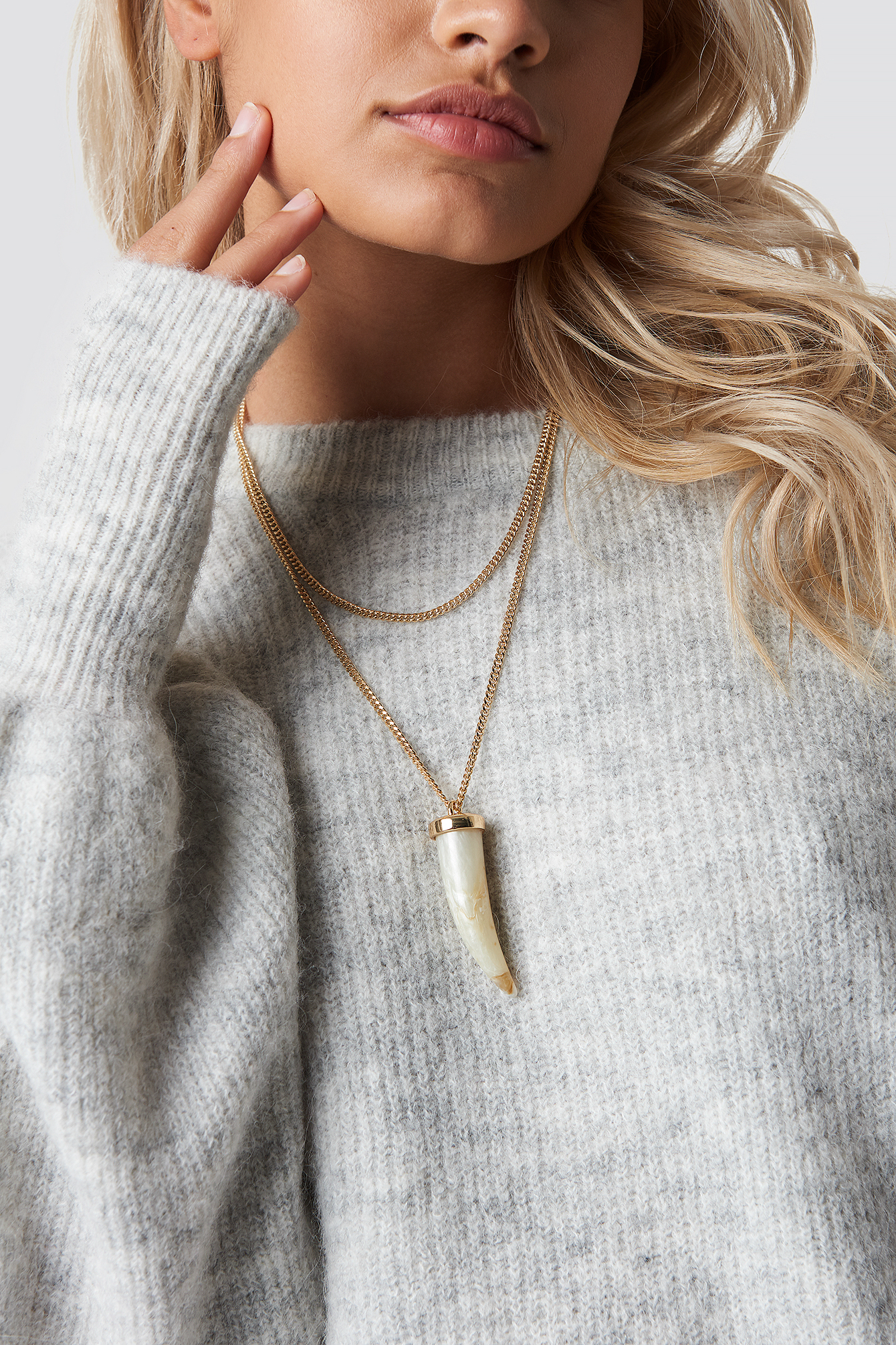 Big Horn Necklace Gold