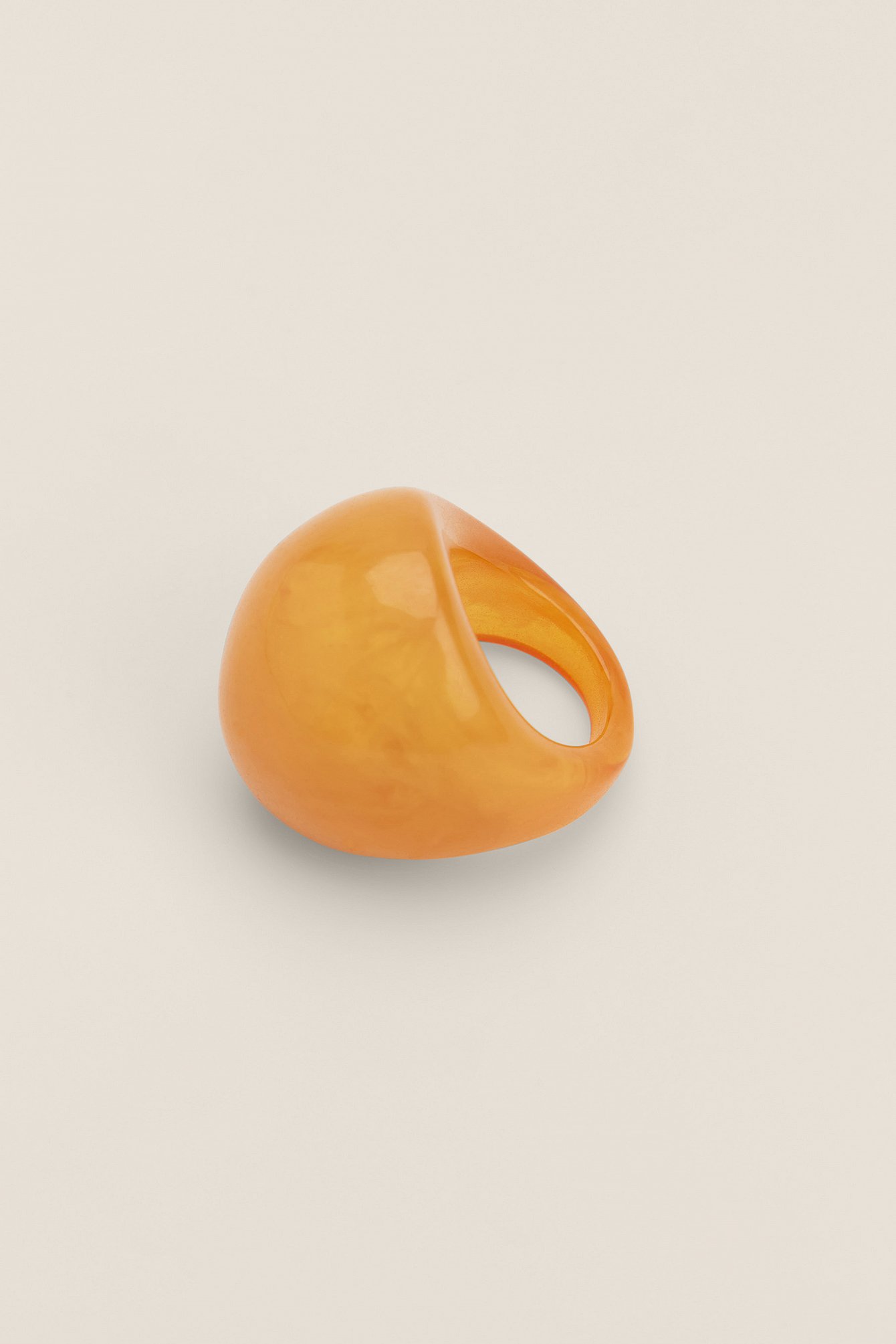Orange Big Plastic Ring