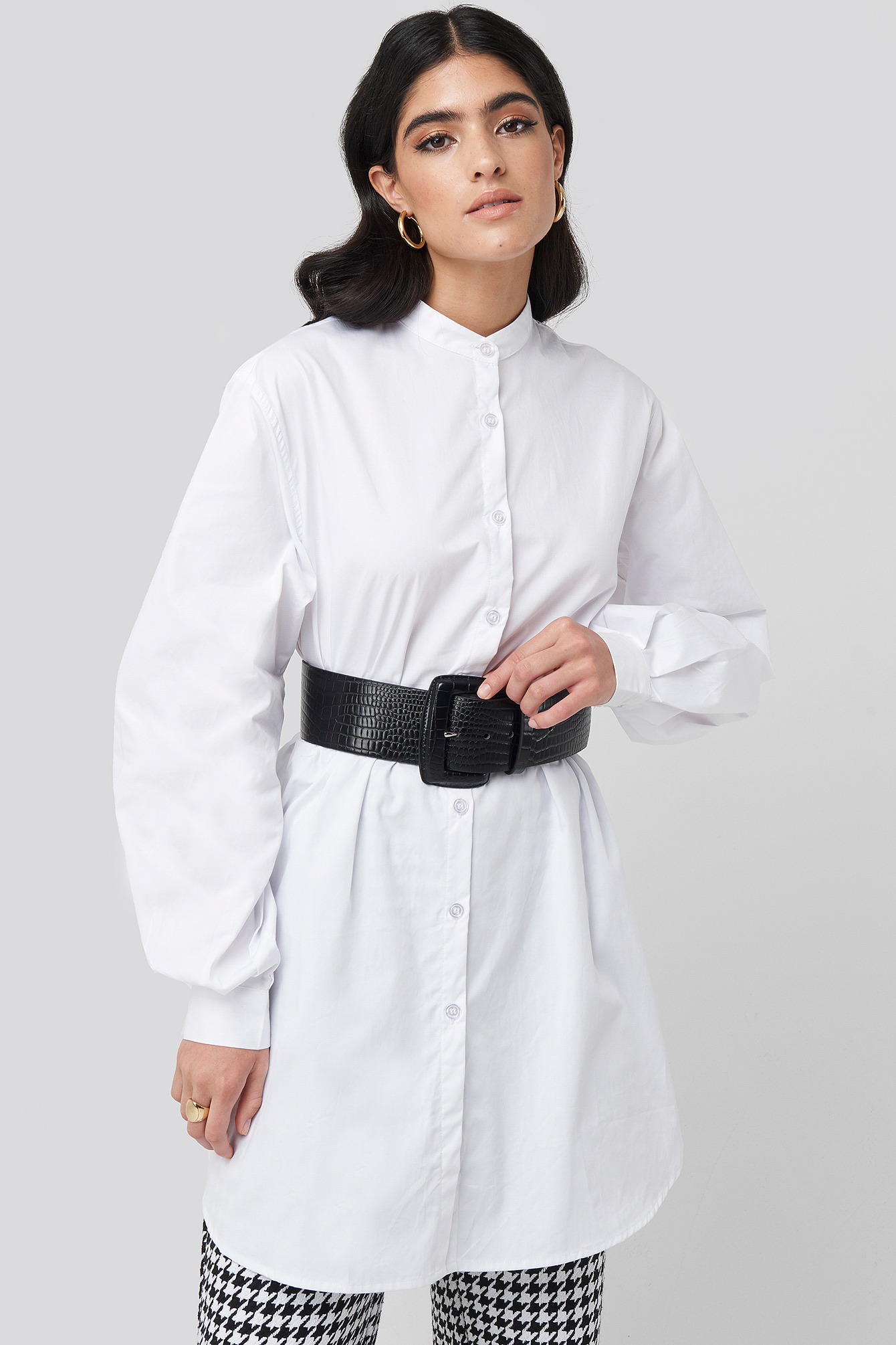 Big Reptile Look Waist Belt Black