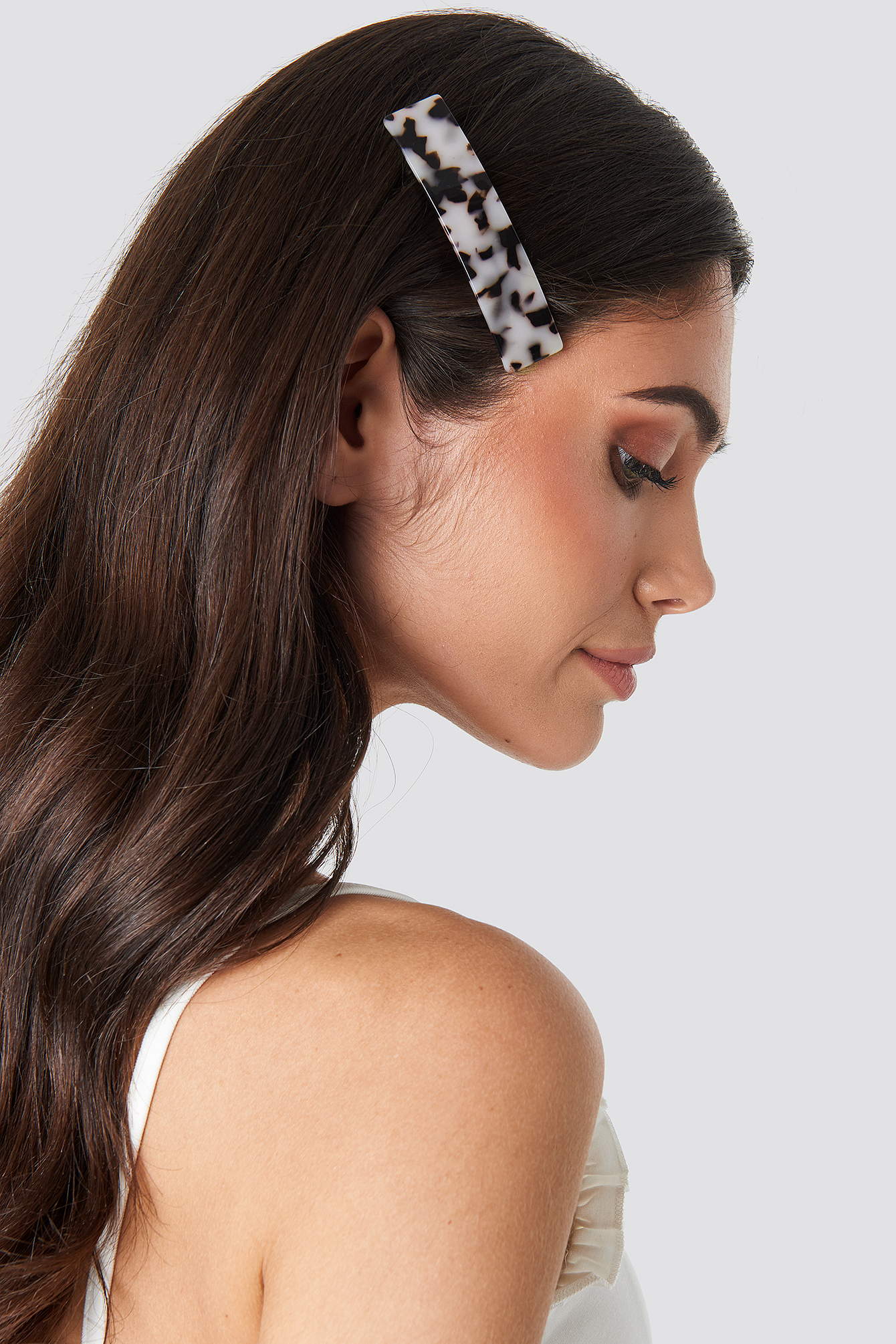 Big Squared Resin Hairclip Tortoise