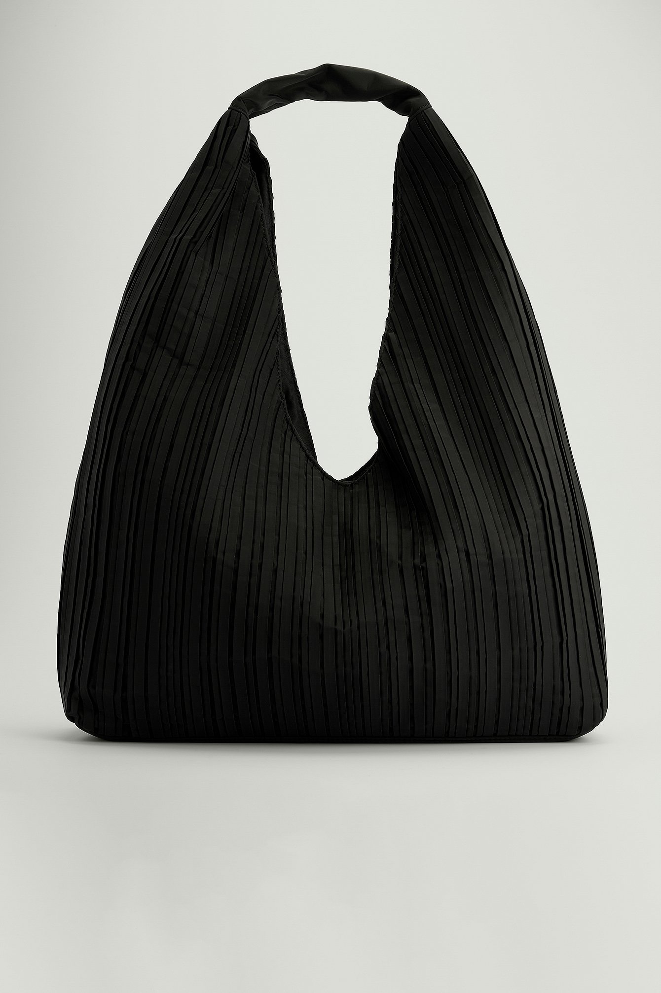 Black Gestructureerde shopper tas
