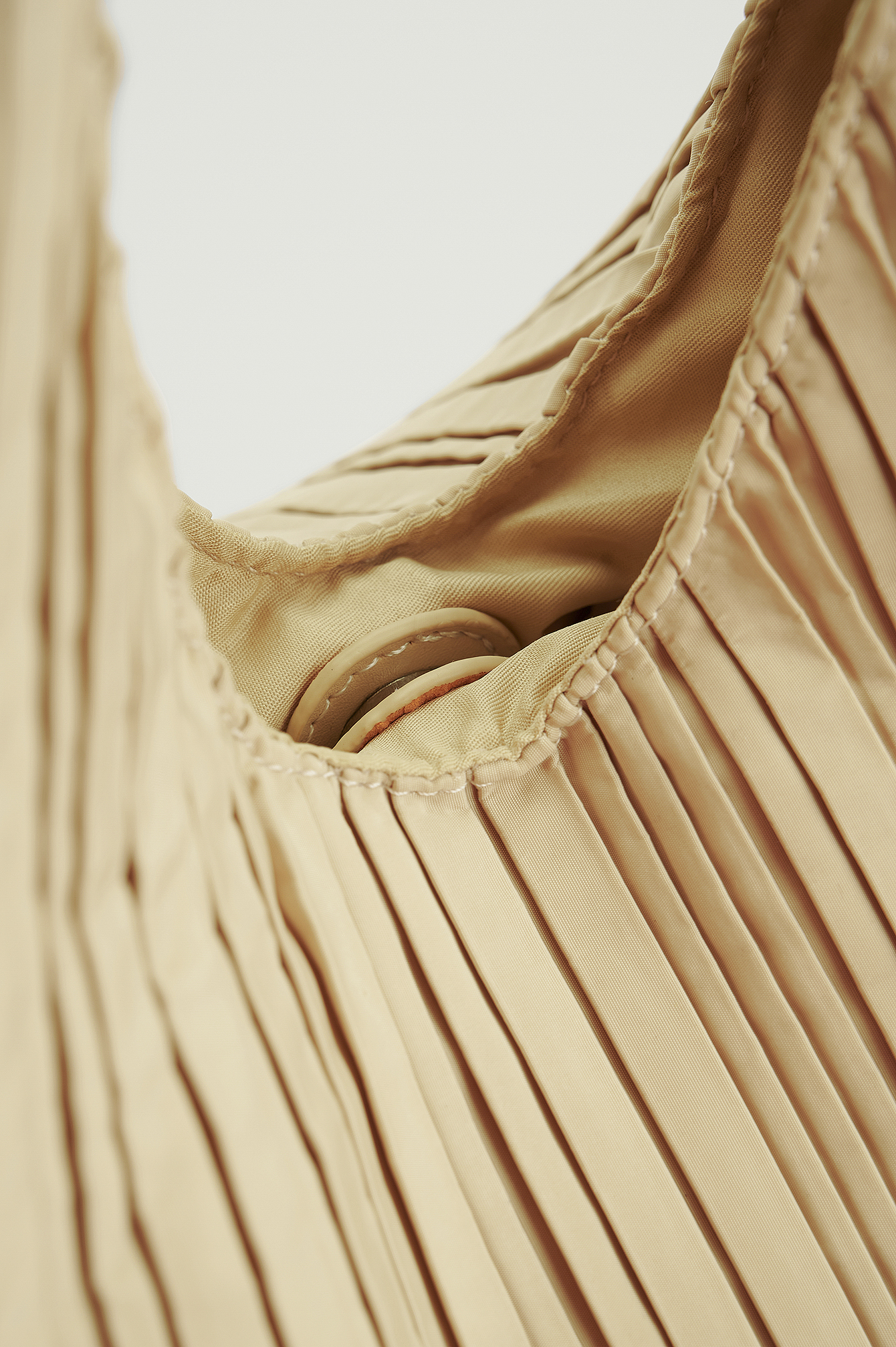 Big Structured Textile Shopper Beige | na-kd.com