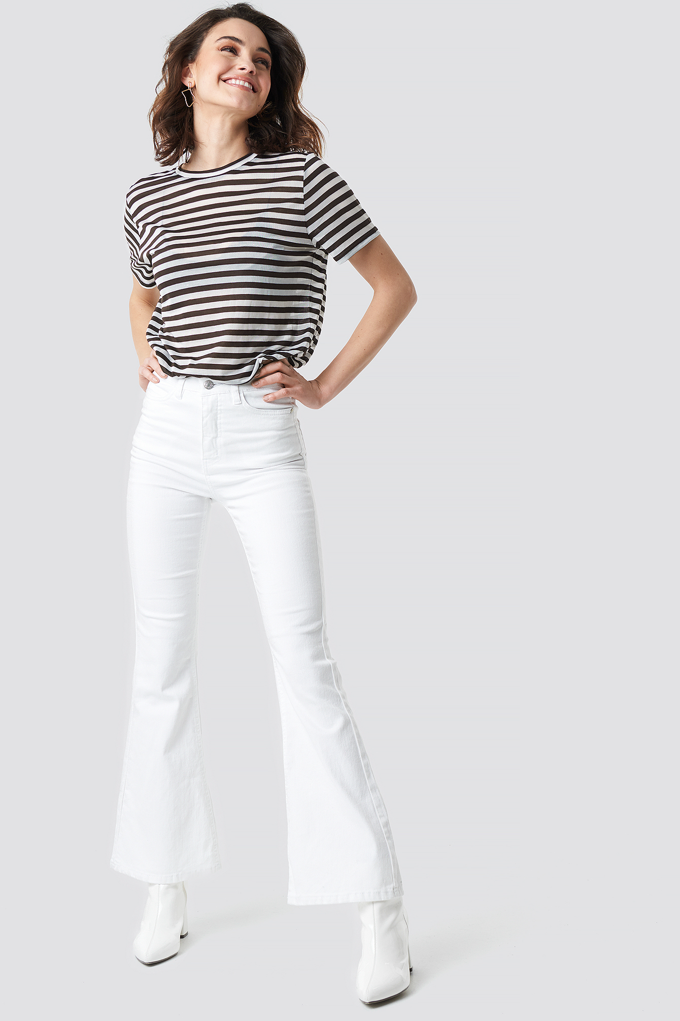 Bootcut Jeans White