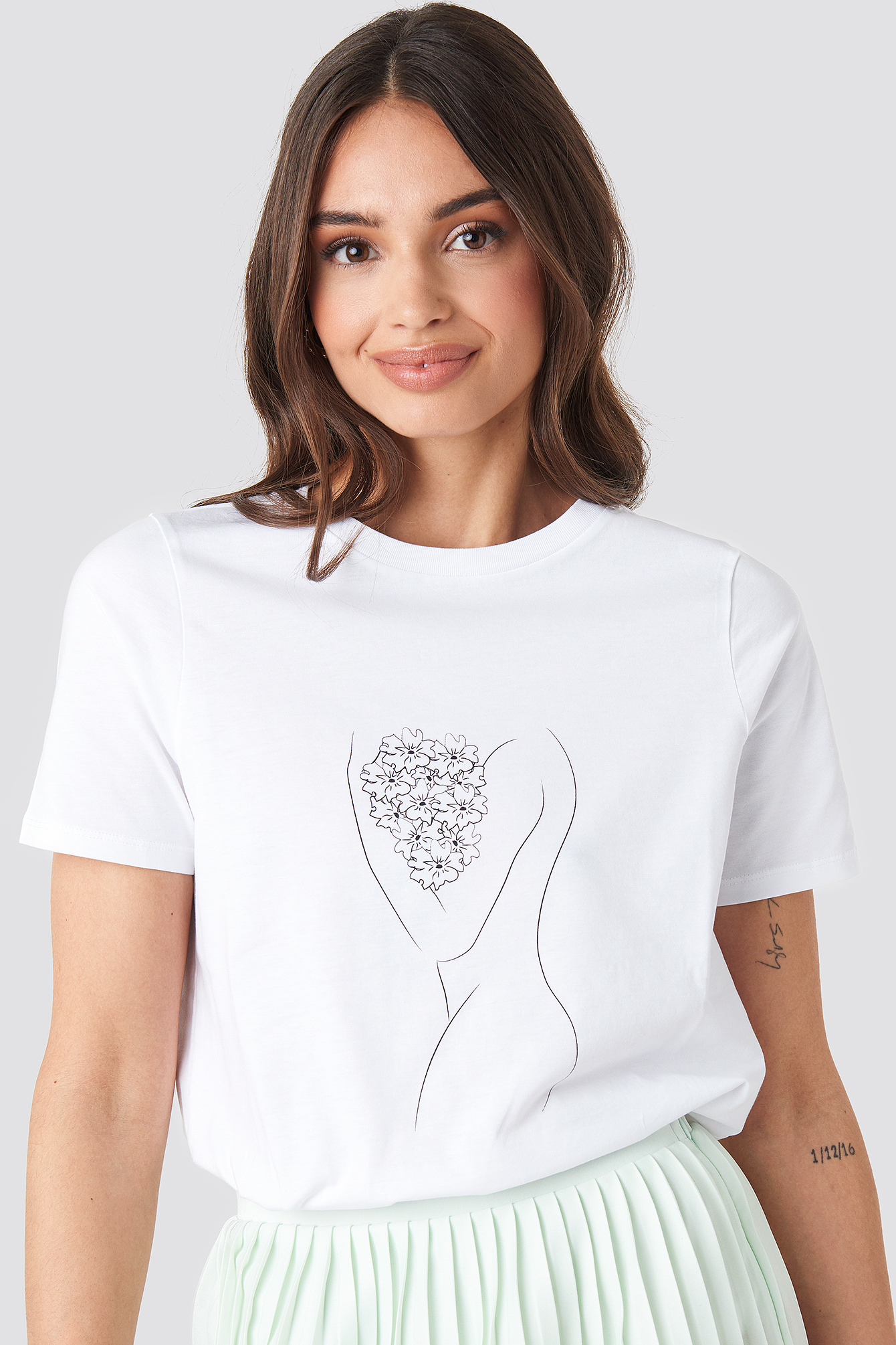 Bouquet T-shirt Optical White
