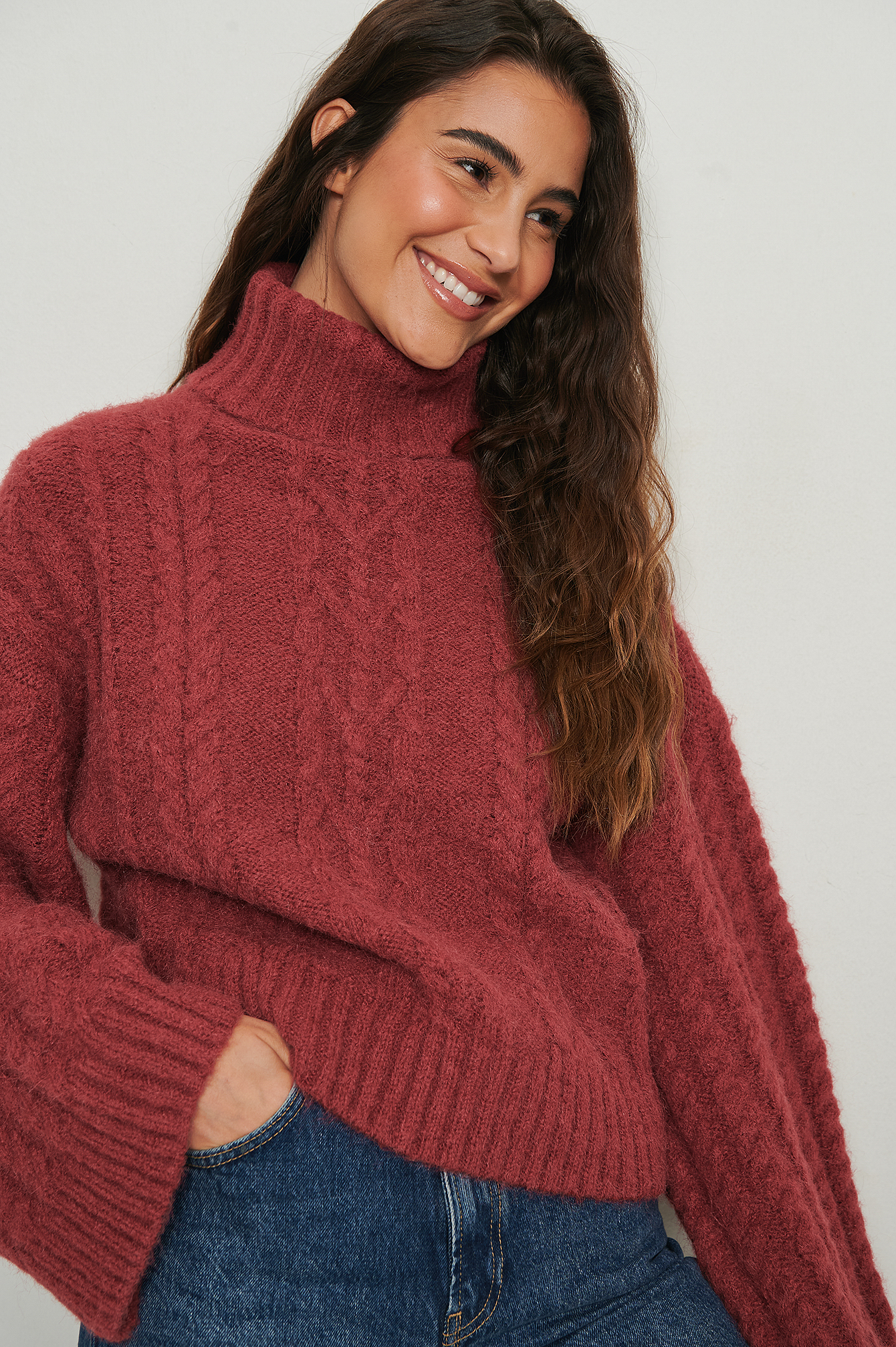 Champion Boxy High Neck Sweatshirt 