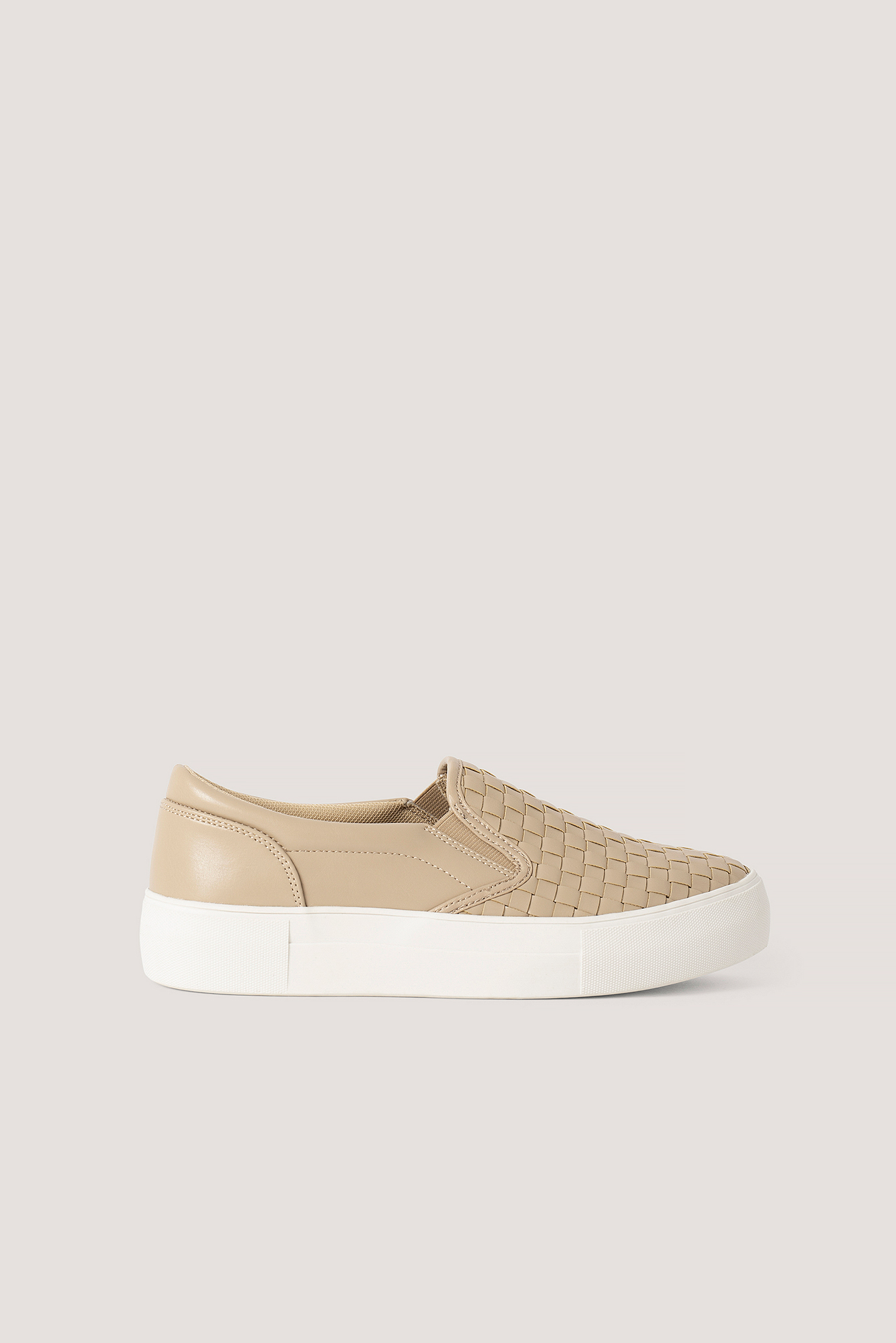 Gevlochten SlipIn Sneakers Beige NAKD
