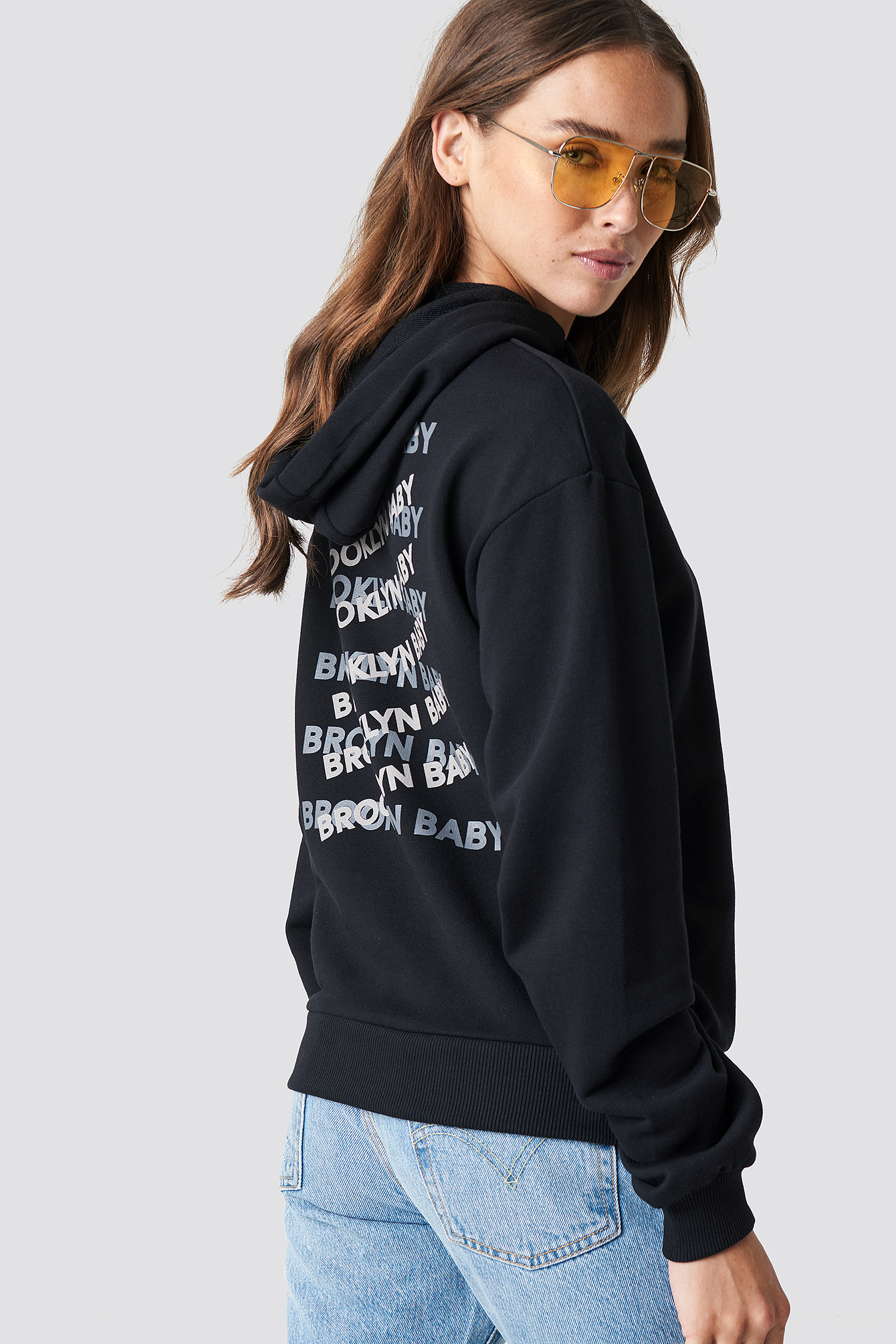 Brooklyn Baby Hoodie Black | NA-KD