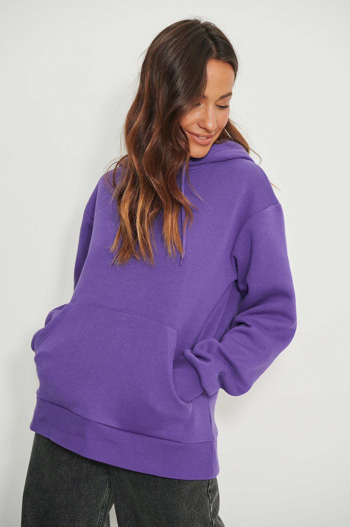 Lilac Oversized Brushed Hoodie
