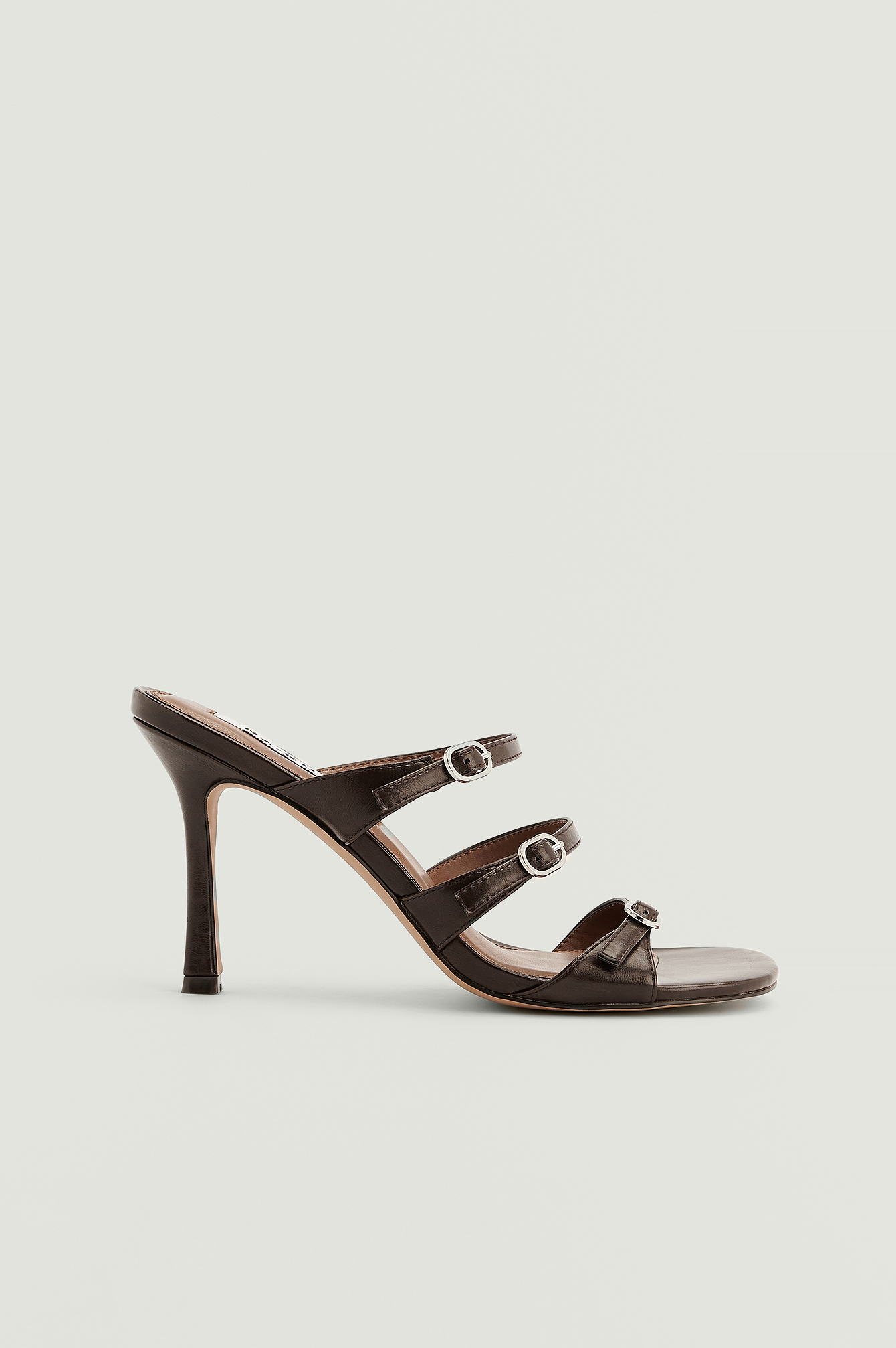 Buckled Strappy Heels Brown | NA-KD
