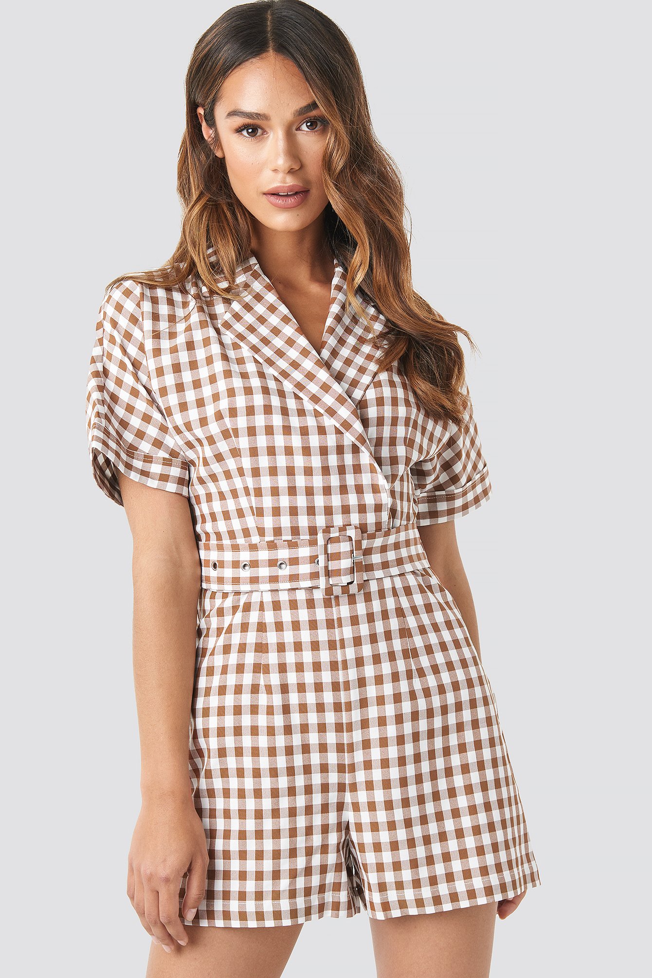 Checked Checked Playsuit
