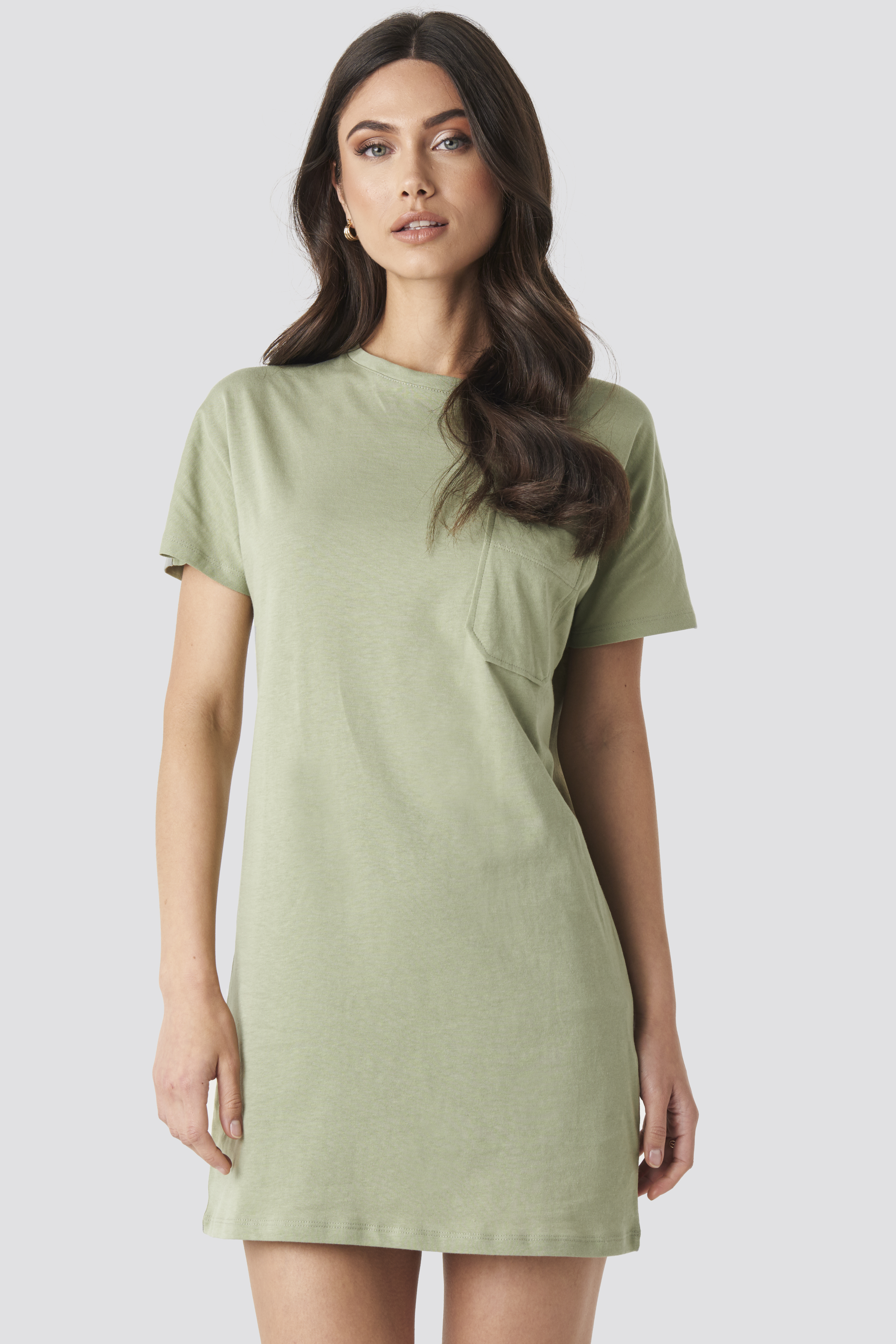 light green t shirt dress