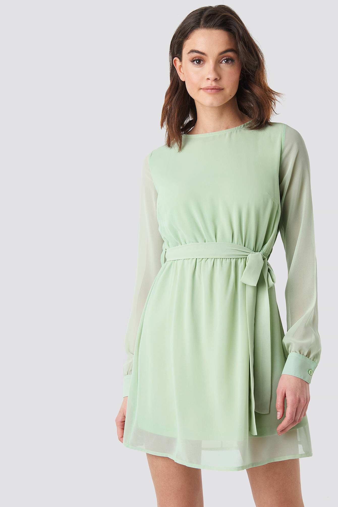Chiffon Dress Green