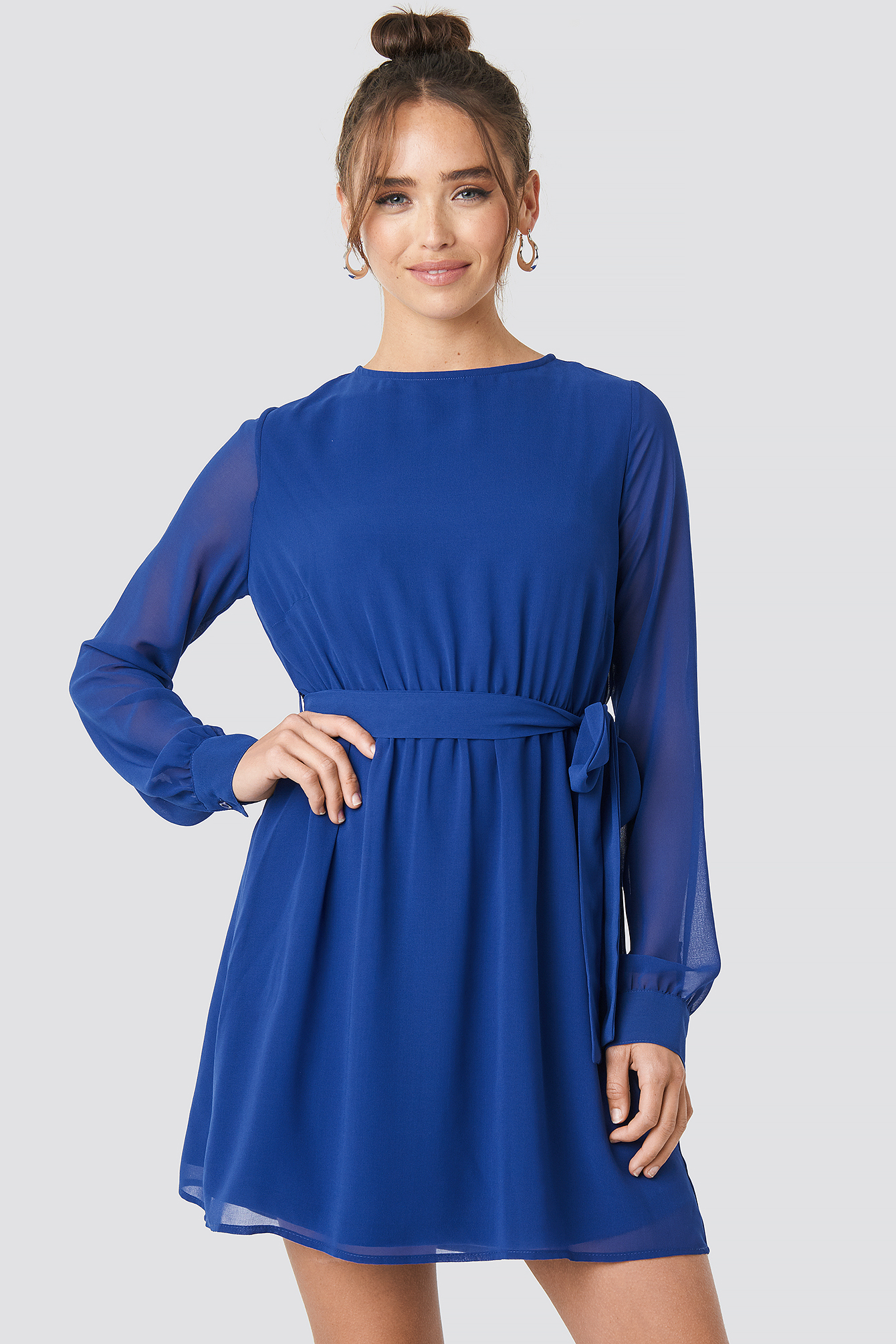 Chiffon Dress Blue