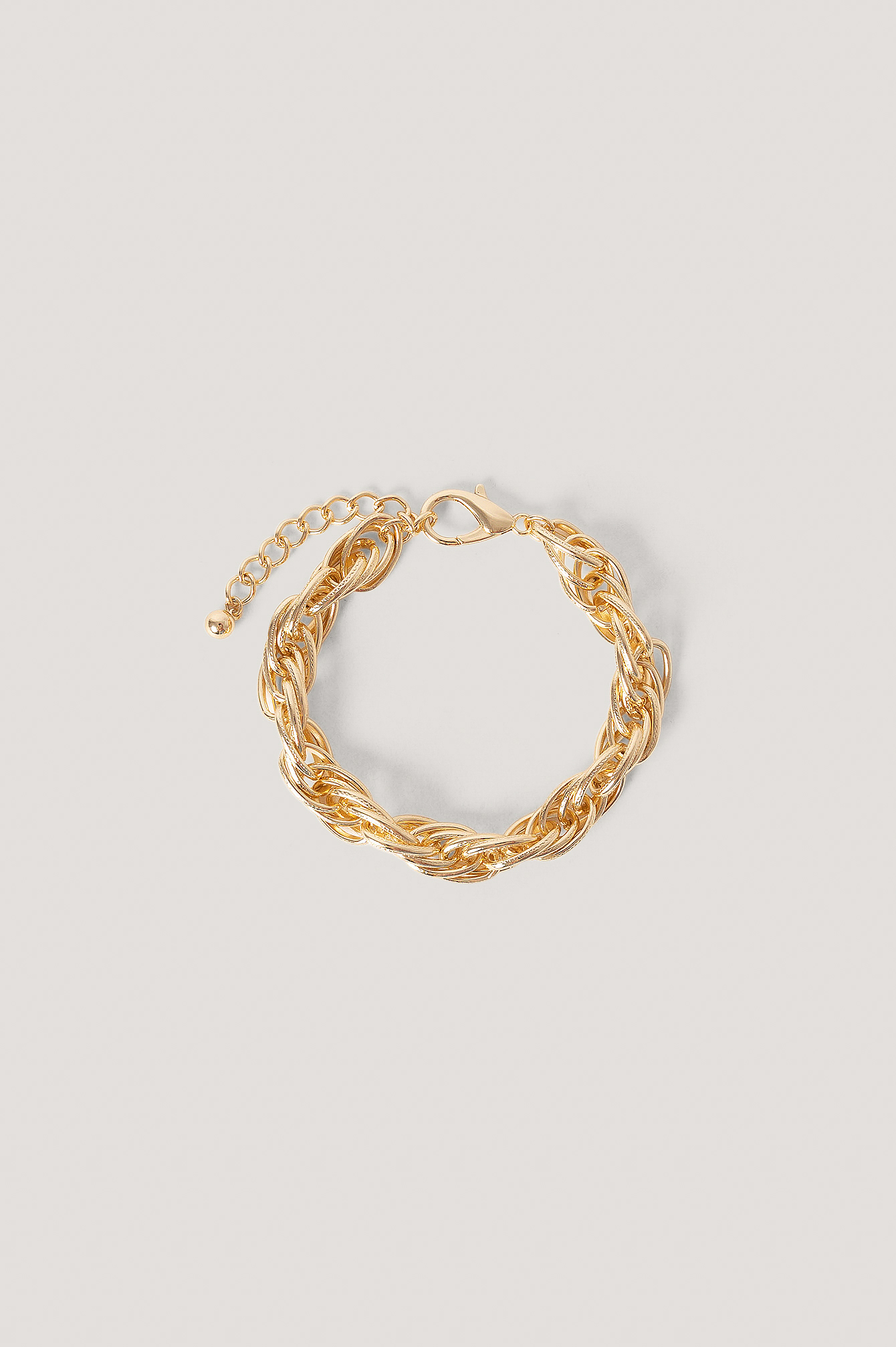 Chunky Rope Chain Anklet Gold NAKD