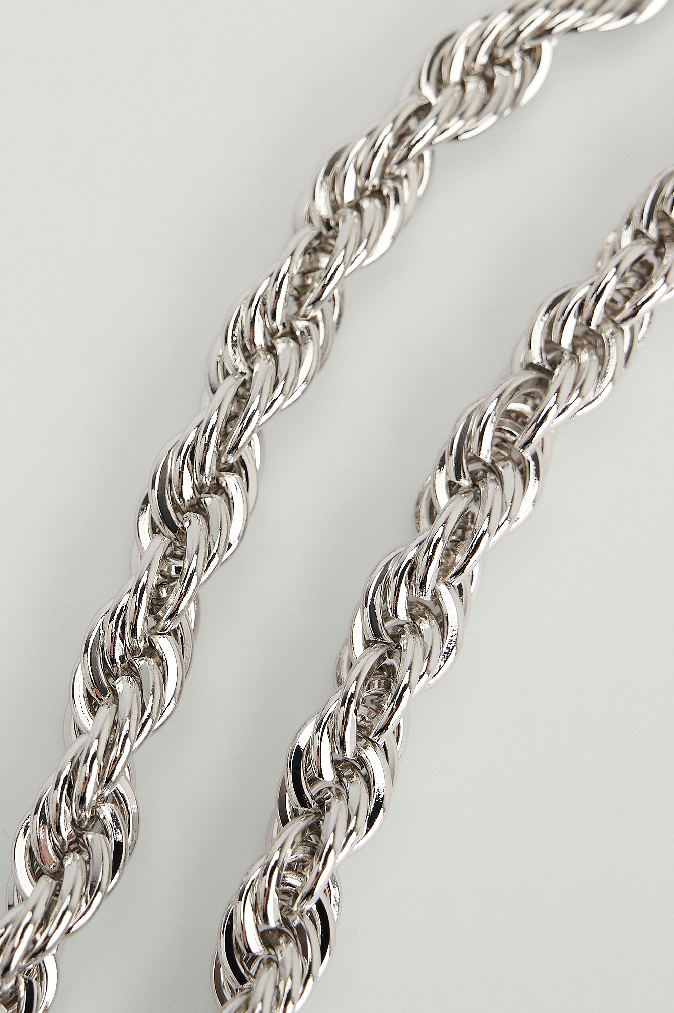 Recycled Chunky Rope Chain Necklace 