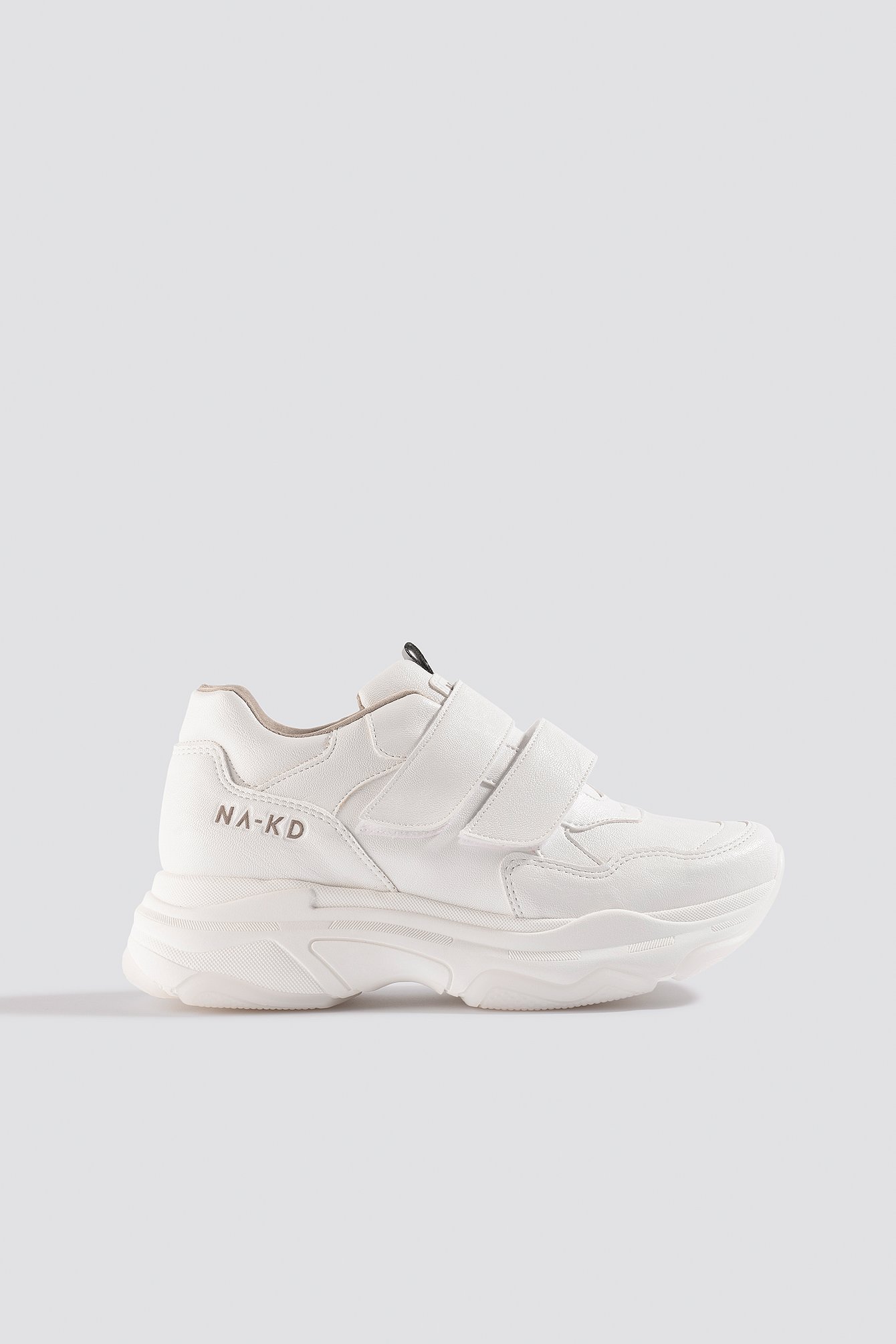 NA-KD Shoes Chunky Sneakers Velcro - White